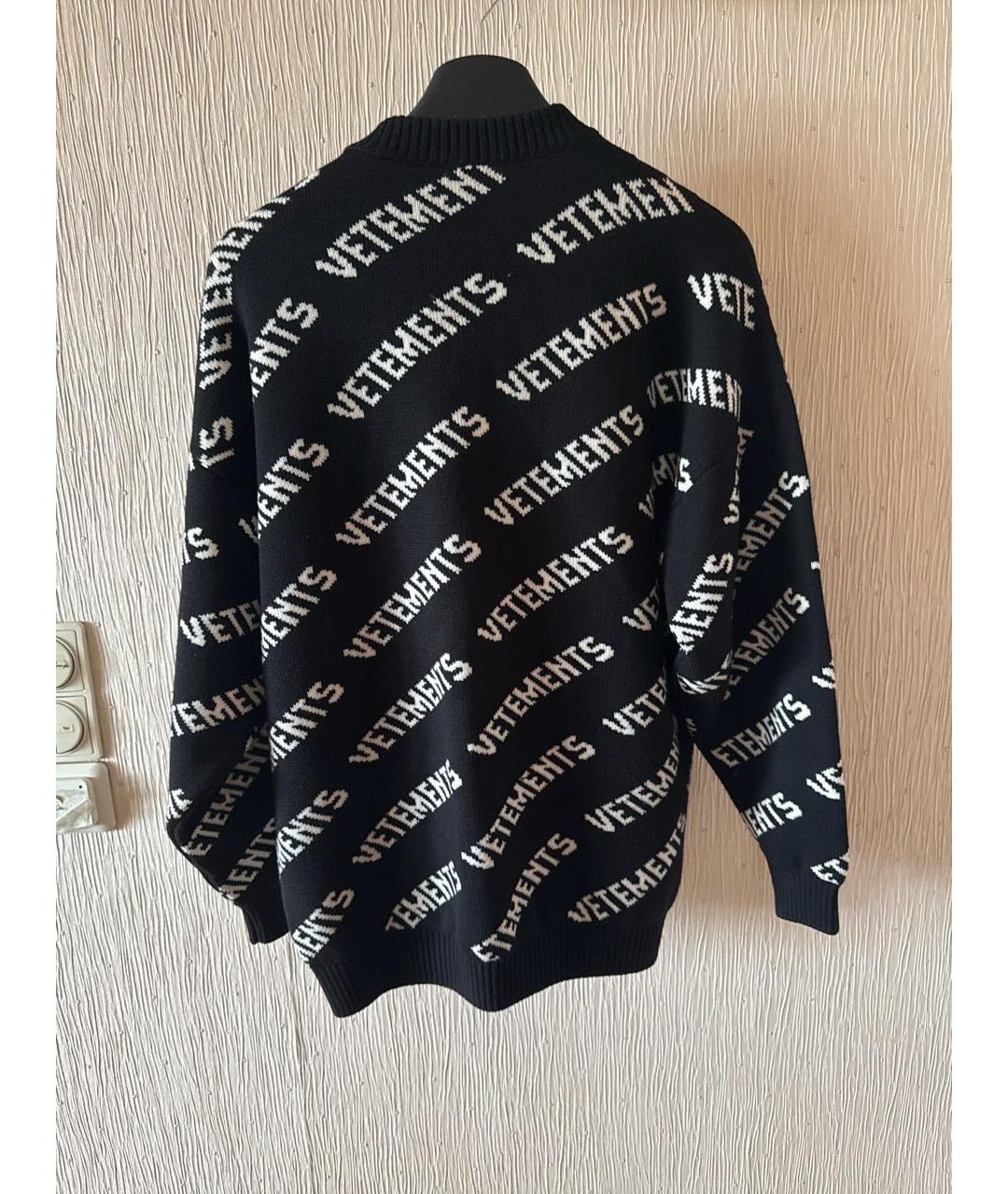 VETEMENTS Черный шерстяной джемпер / свитер, фото 2
