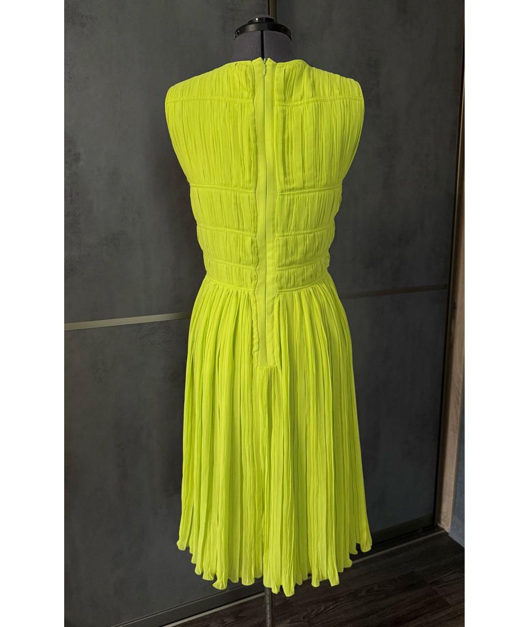 BLUMARINE Желтое полиэстеровое коктейльное платье, фото 2