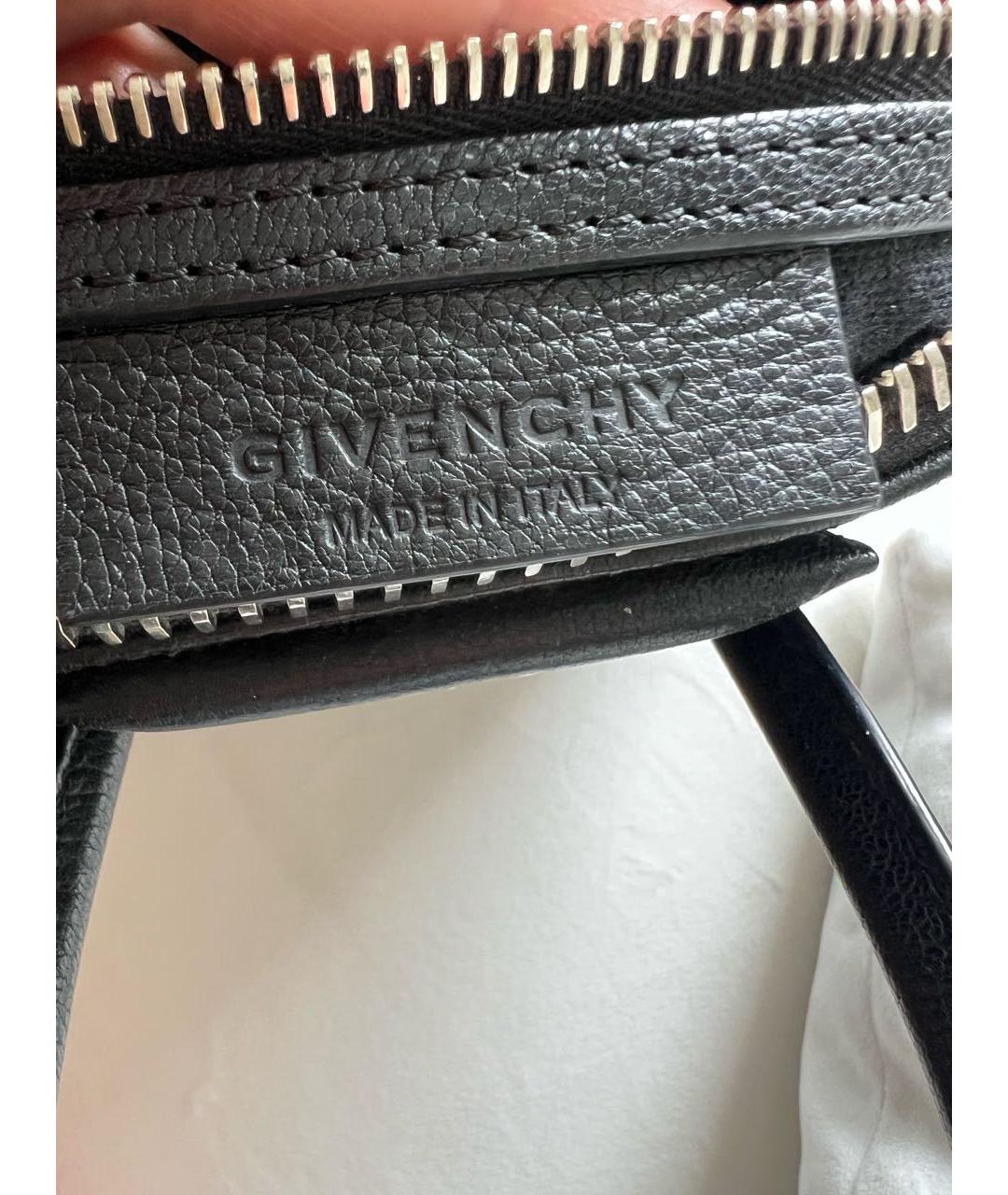 GIVENCHY Черная кожаная сумка тоут, фото 8