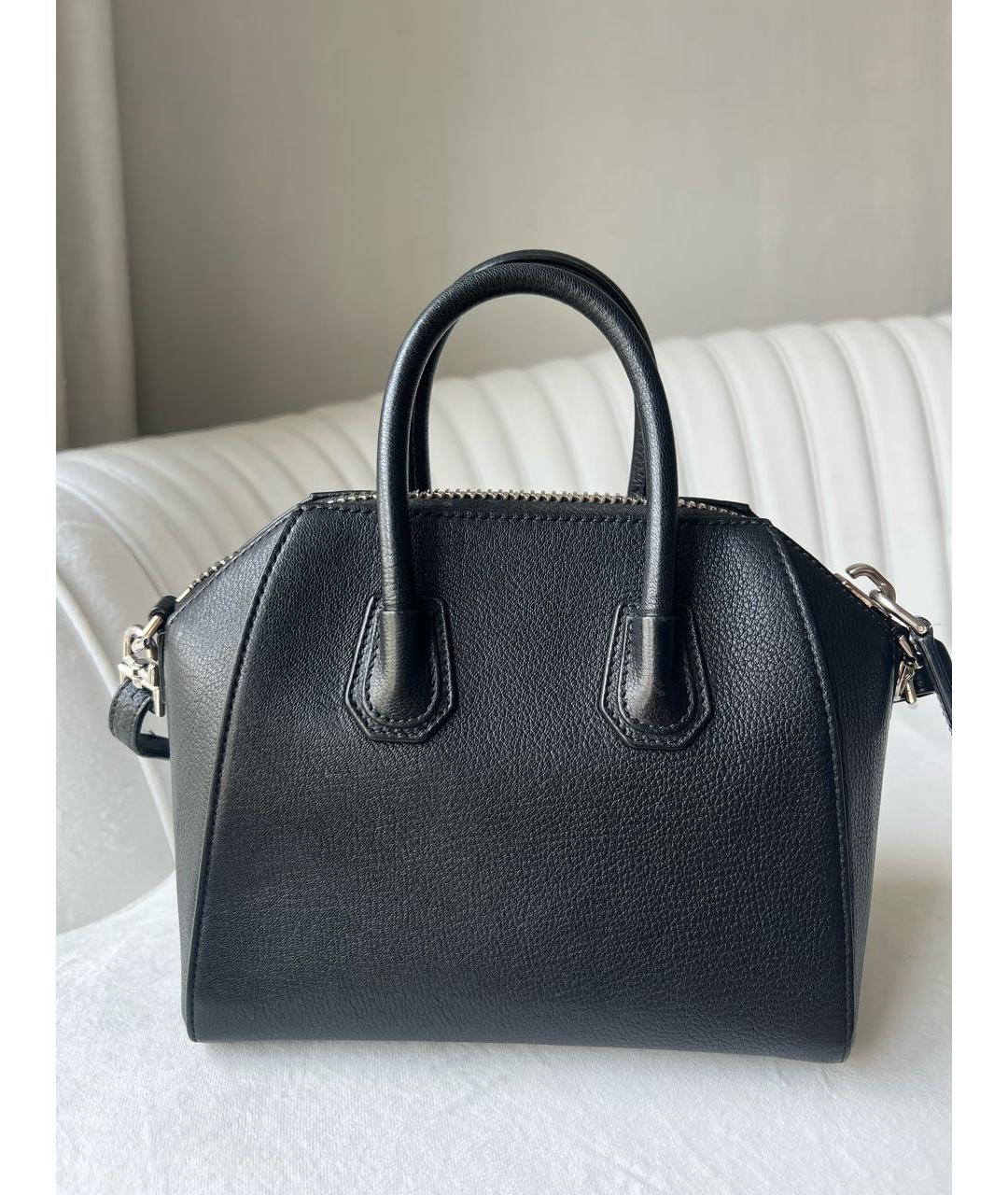 GIVENCHY Черная кожаная сумка тоут, фото 4