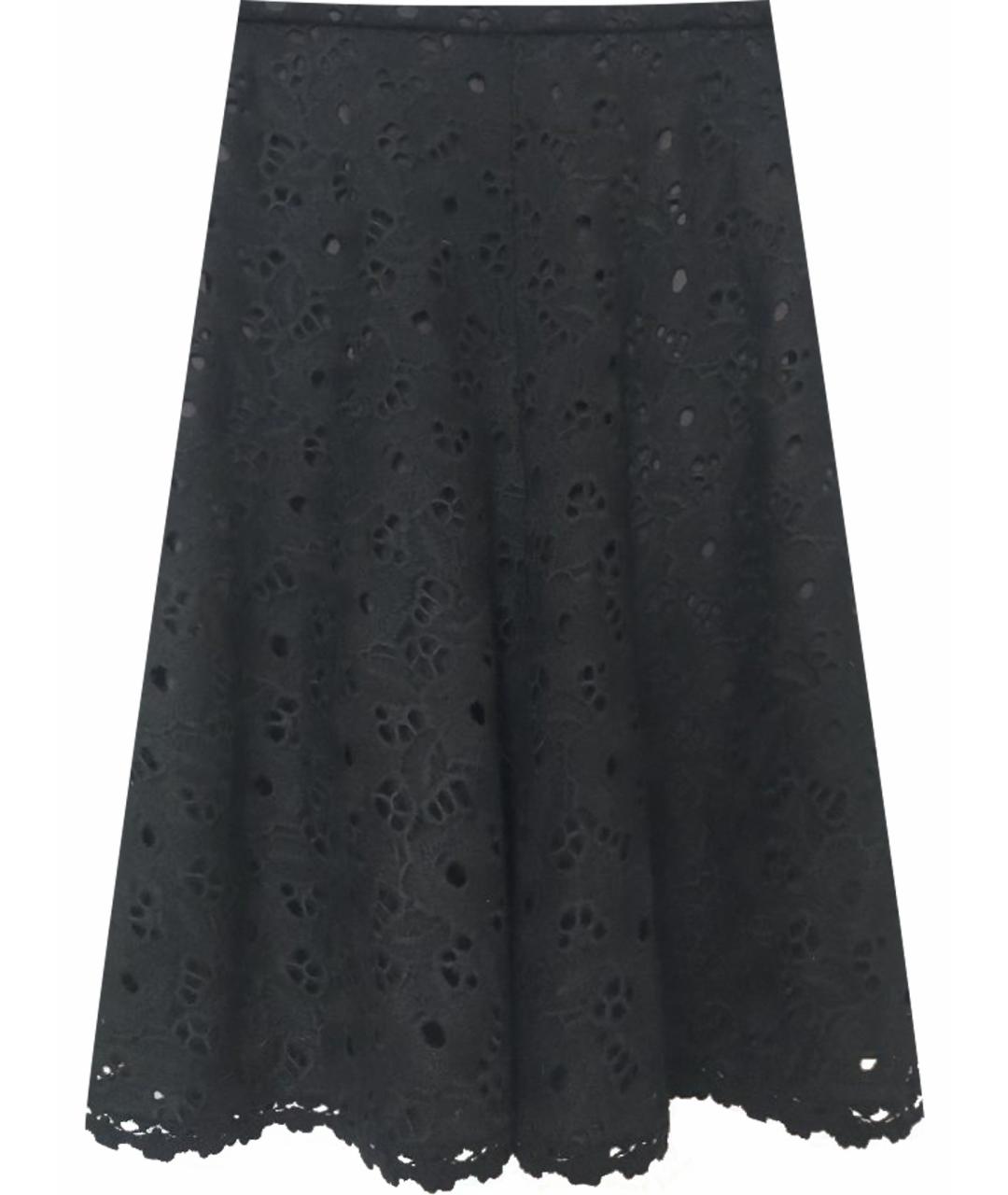 DOLCE&GABBANA Черная шерстяная юбка мини, фото 1
