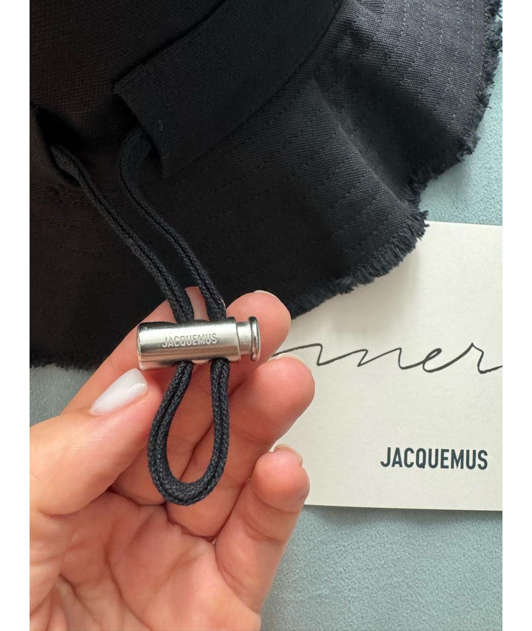 JACQUEMUS Черная хлопковая панама, фото 5