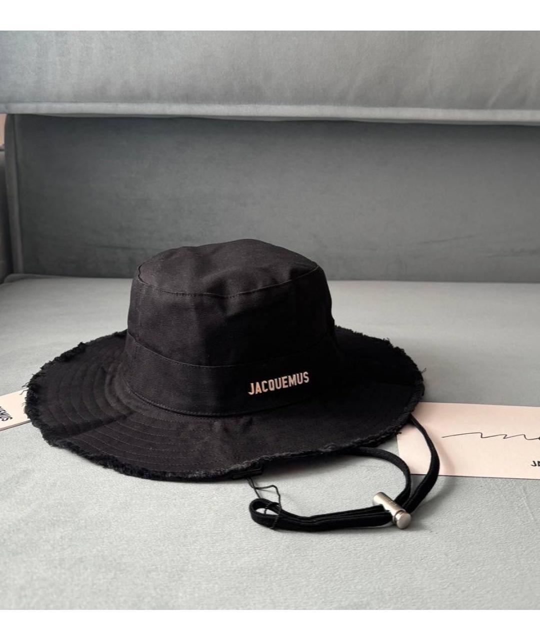 JACQUEMUS Черная хлопковая панама, фото 3