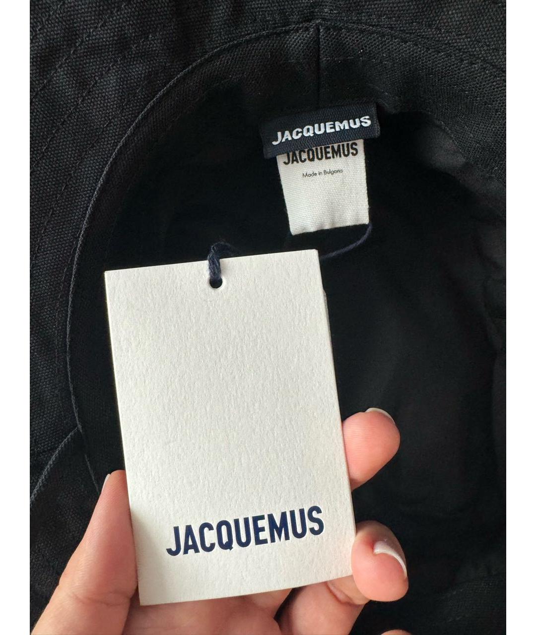 JACQUEMUS Черная хлопковая панама, фото 4