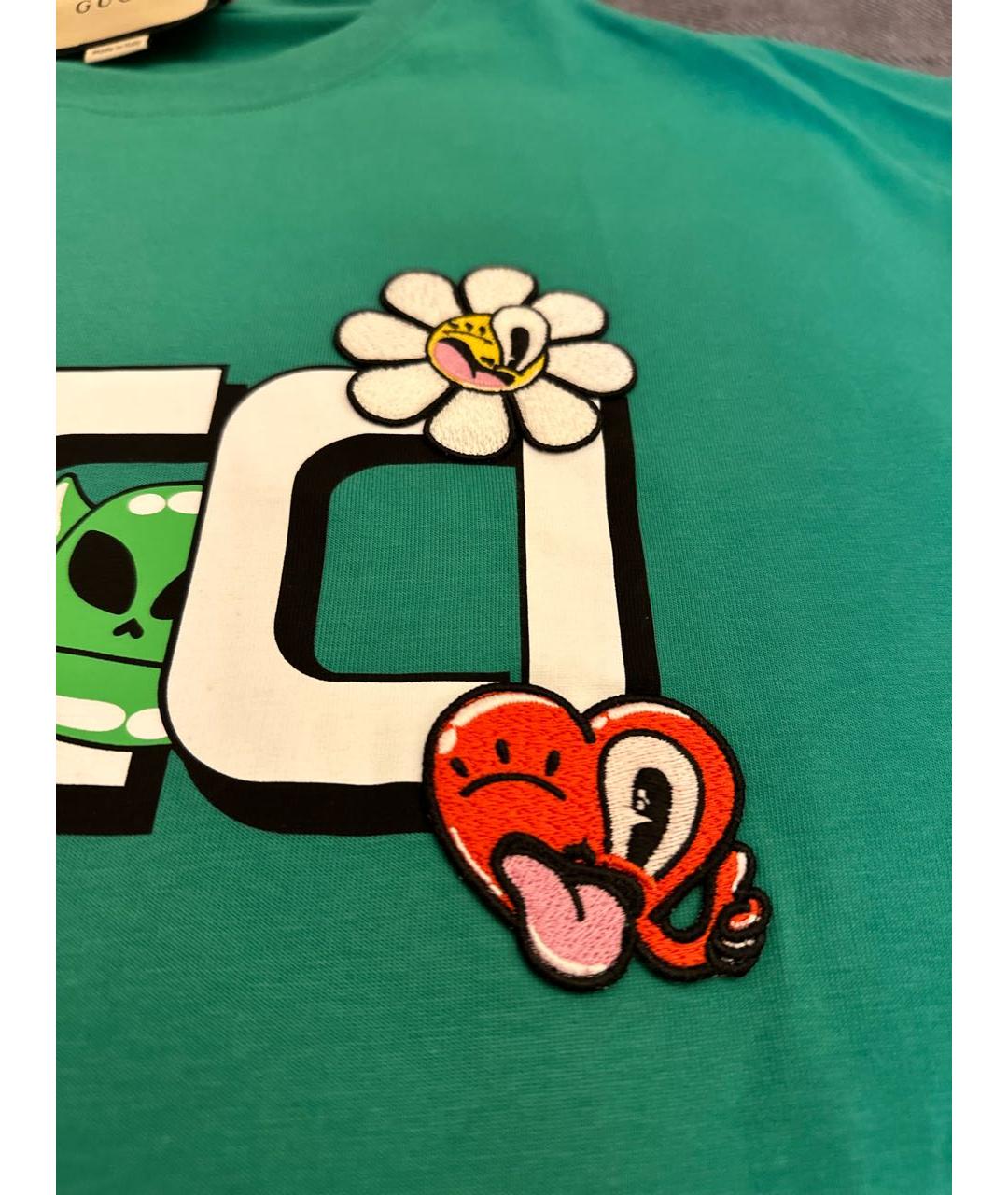GUCCI Хлопковая футболка, фото 4