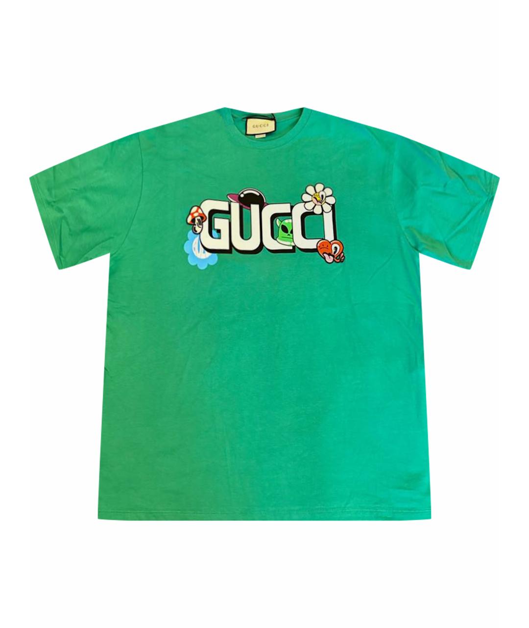 GUCCI Хлопковая футболка, фото 1