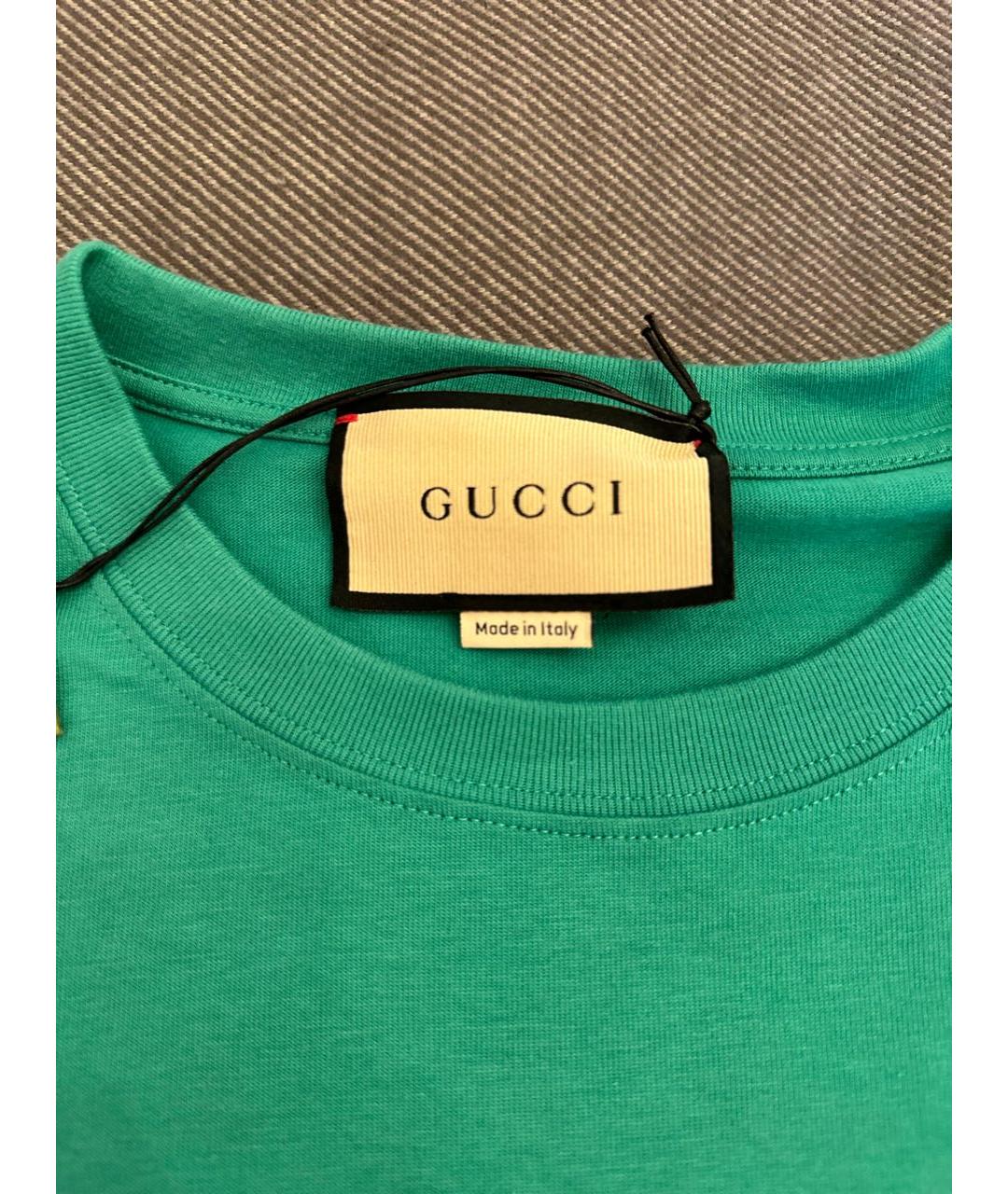 GUCCI Хлопковая футболка, фото 3