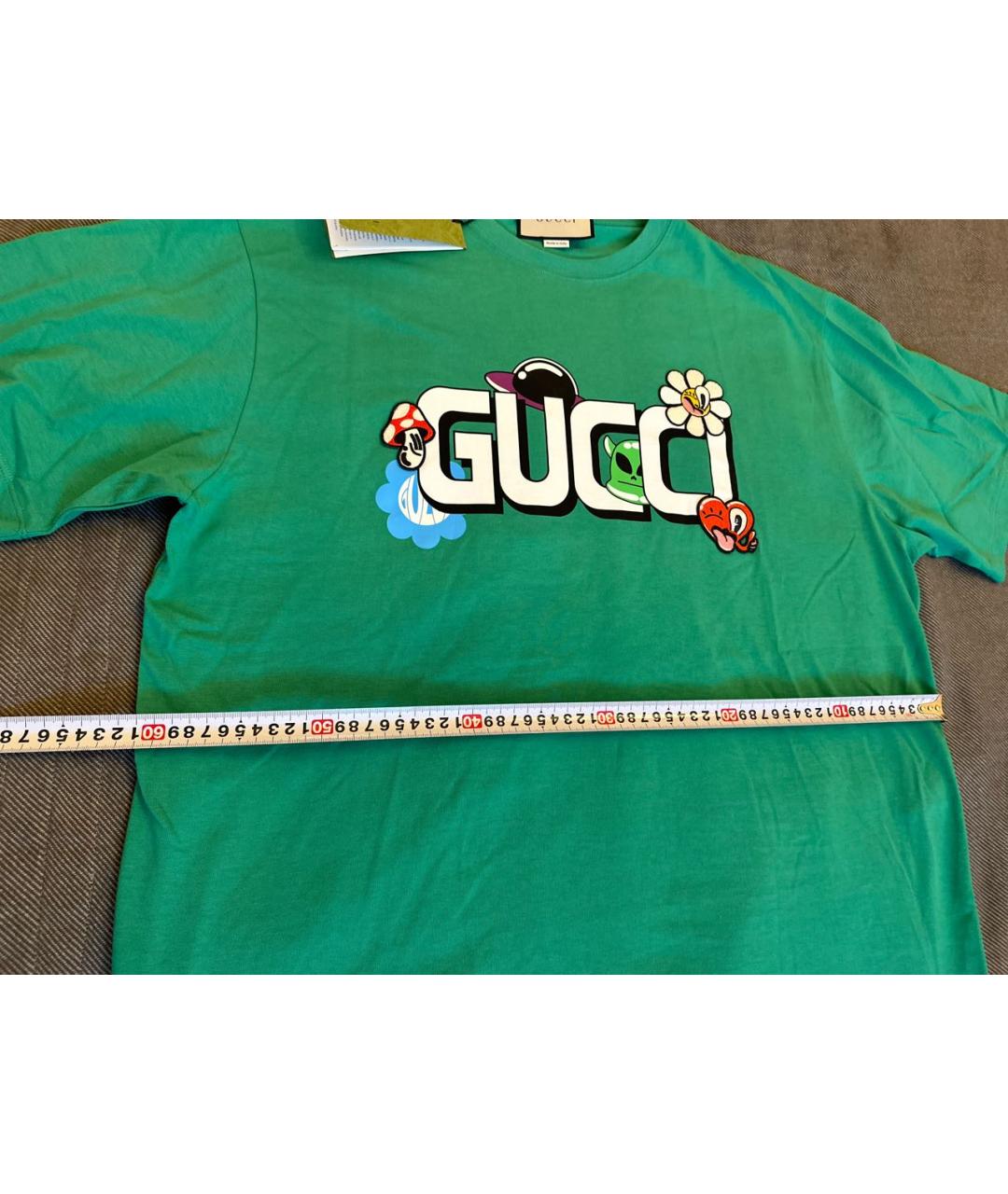 GUCCI Хлопковая футболка, фото 5