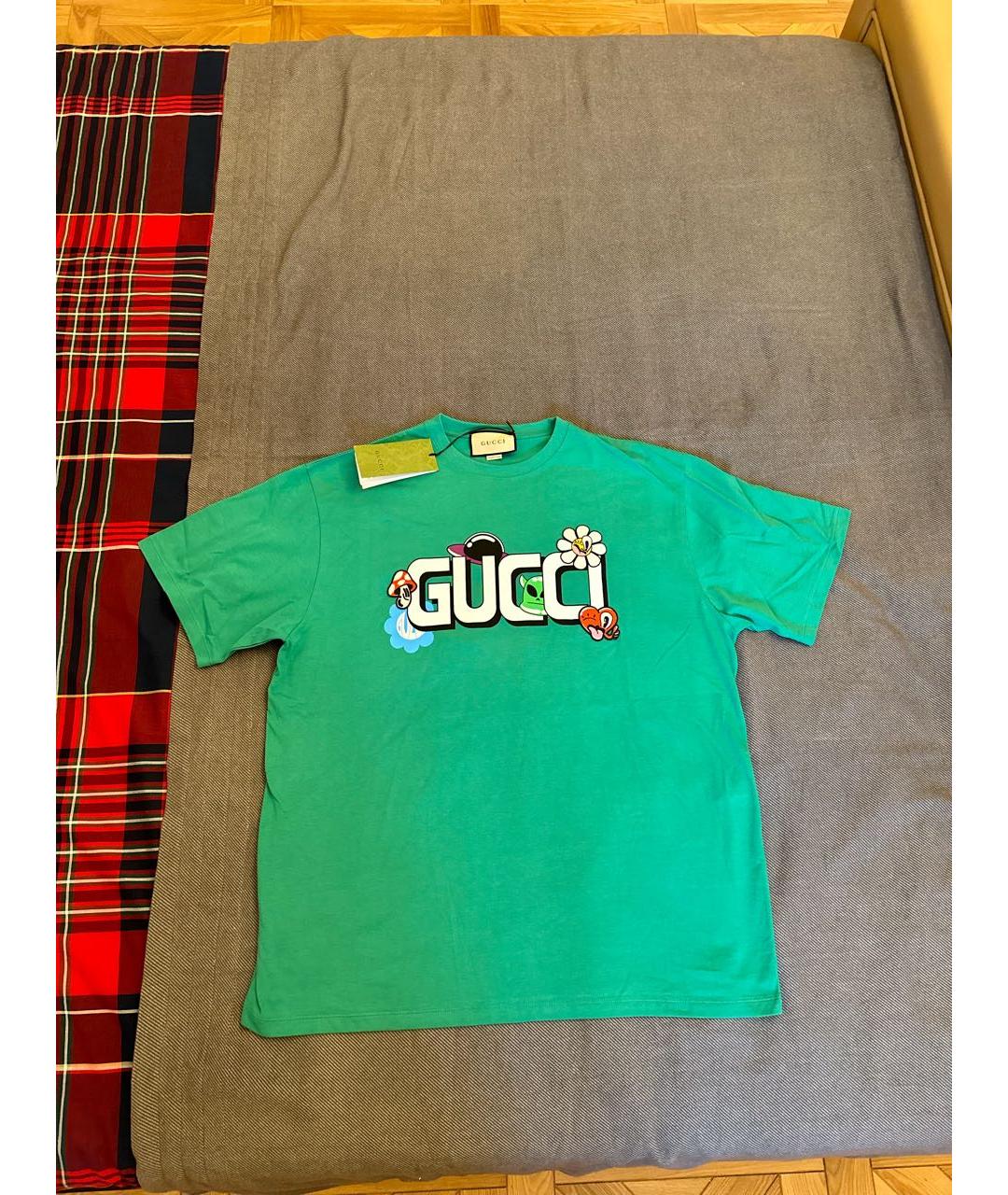 GUCCI Хлопковая футболка, фото 8