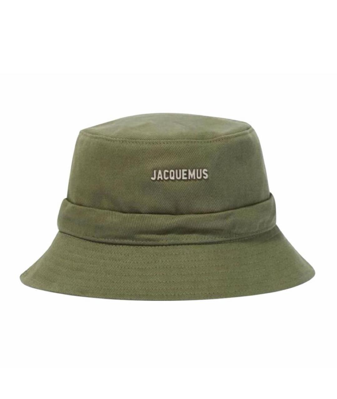 JACQUEMUS Хаки хлопковая панама, фото 7