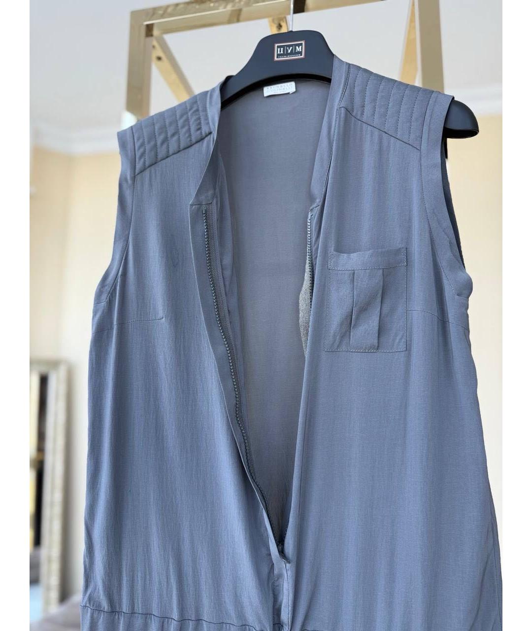 BRUNELLO CUCINELLI Антрацитовый комбинезон, фото 3