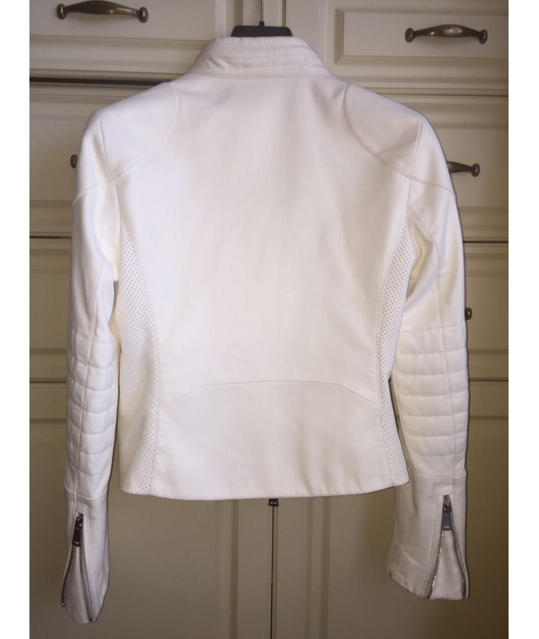 RALPH LAUREN Белая кожаная куртка, фото 3