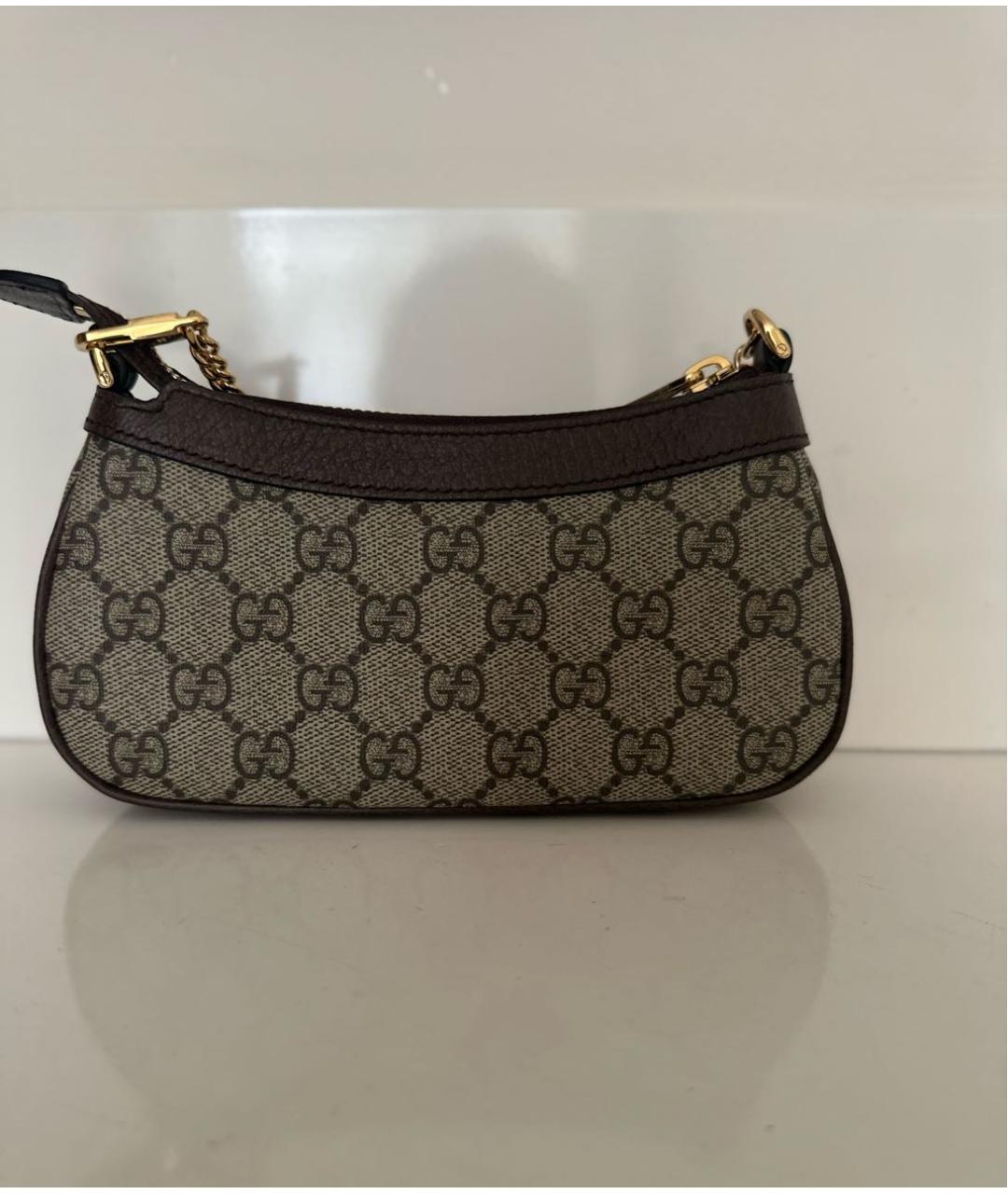 GUCCI Коричневая сумка с короткими ручками, фото 3