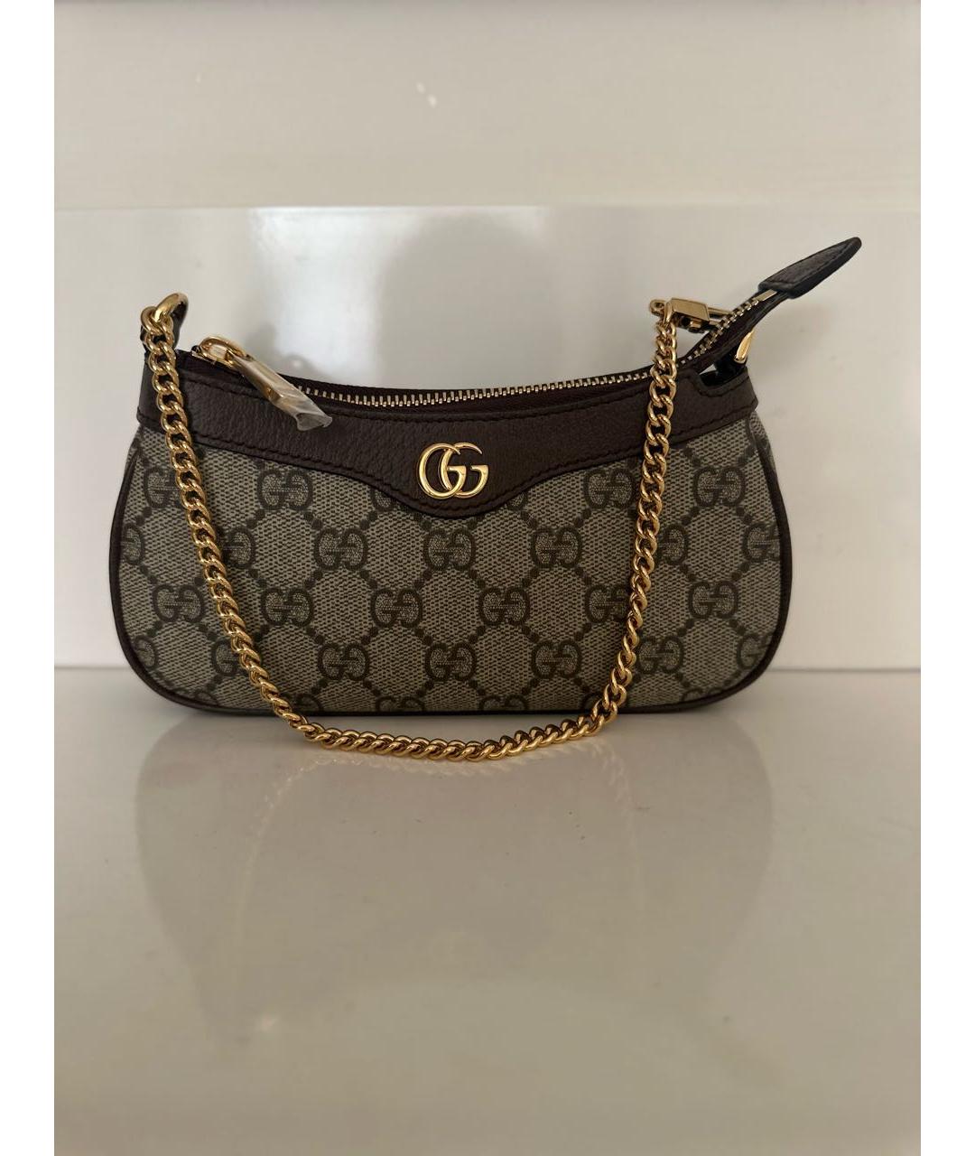 GUCCI Коричневая сумка с короткими ручками, фото 7