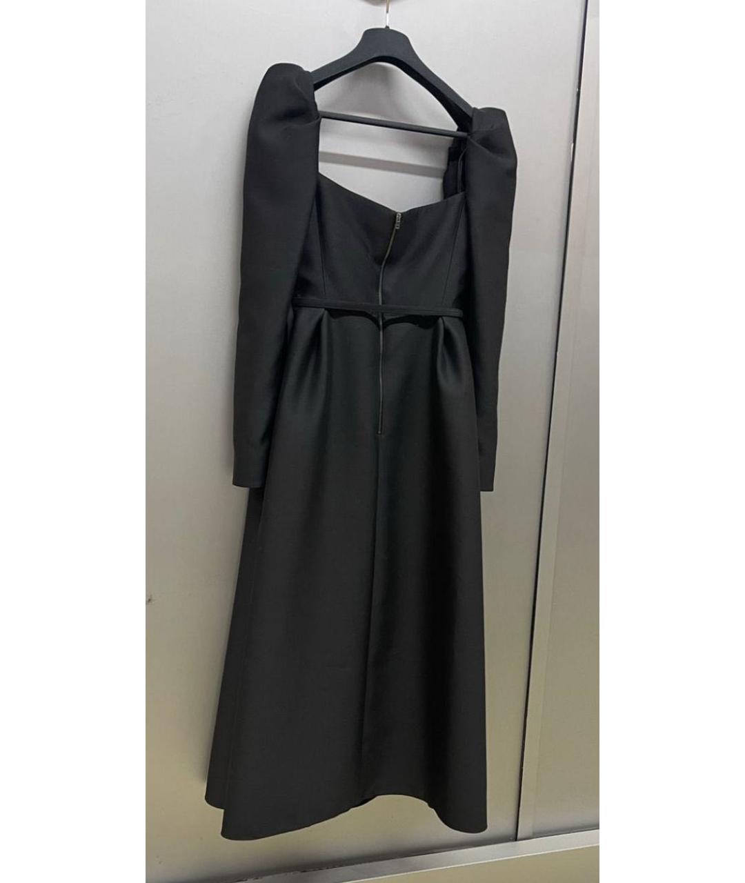 CHRISTIAN DIOR Черное креповое коктейльное платье, фото 2