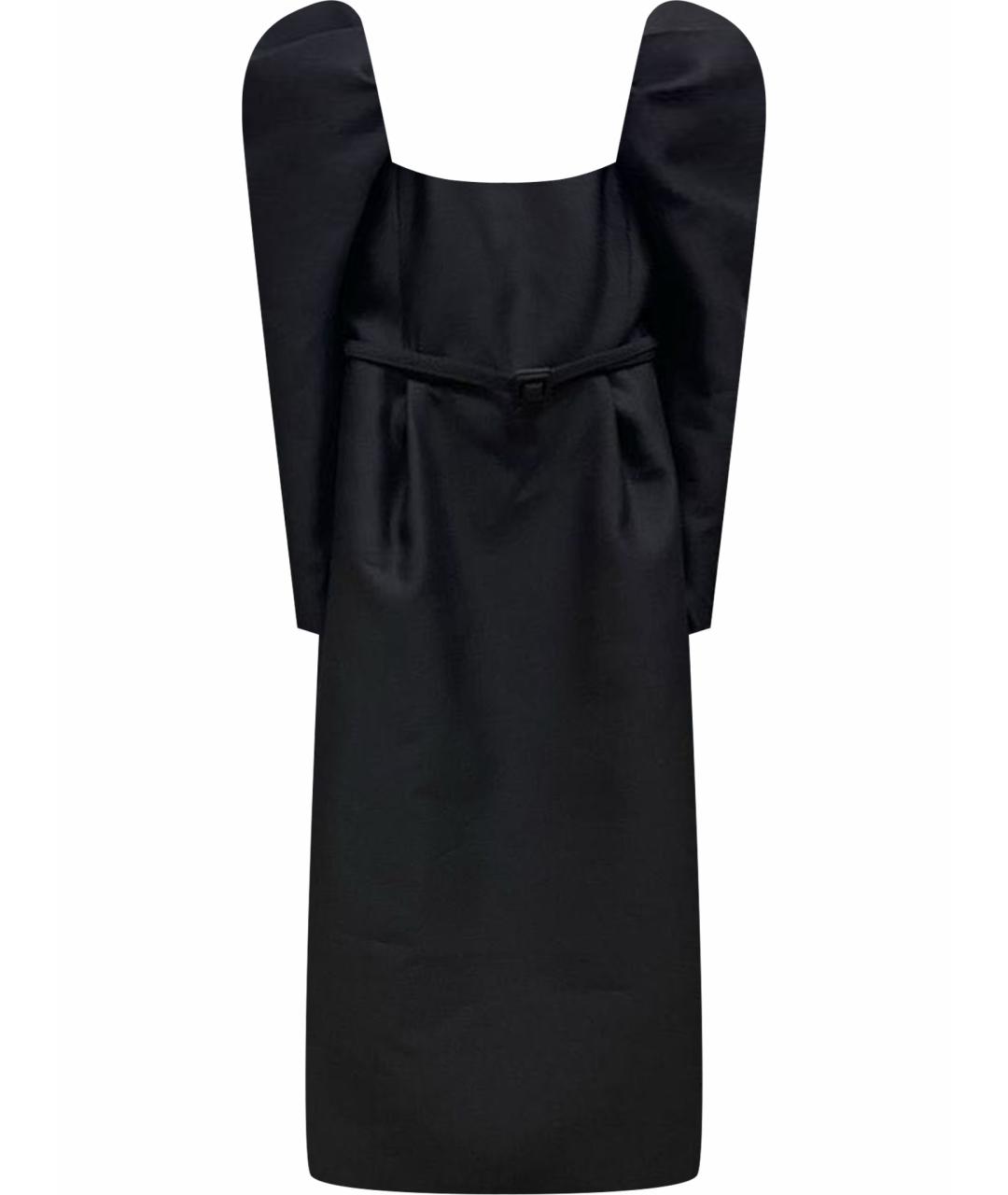 CHRISTIAN DIOR Черное креповое коктейльное платье, фото 1