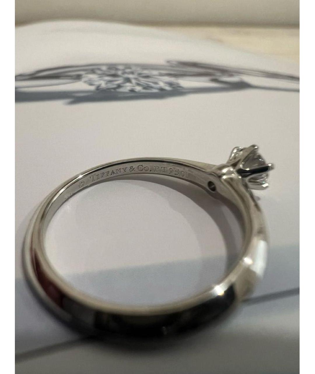 TIFFANY&CO Платиновое кольцо, фото 6