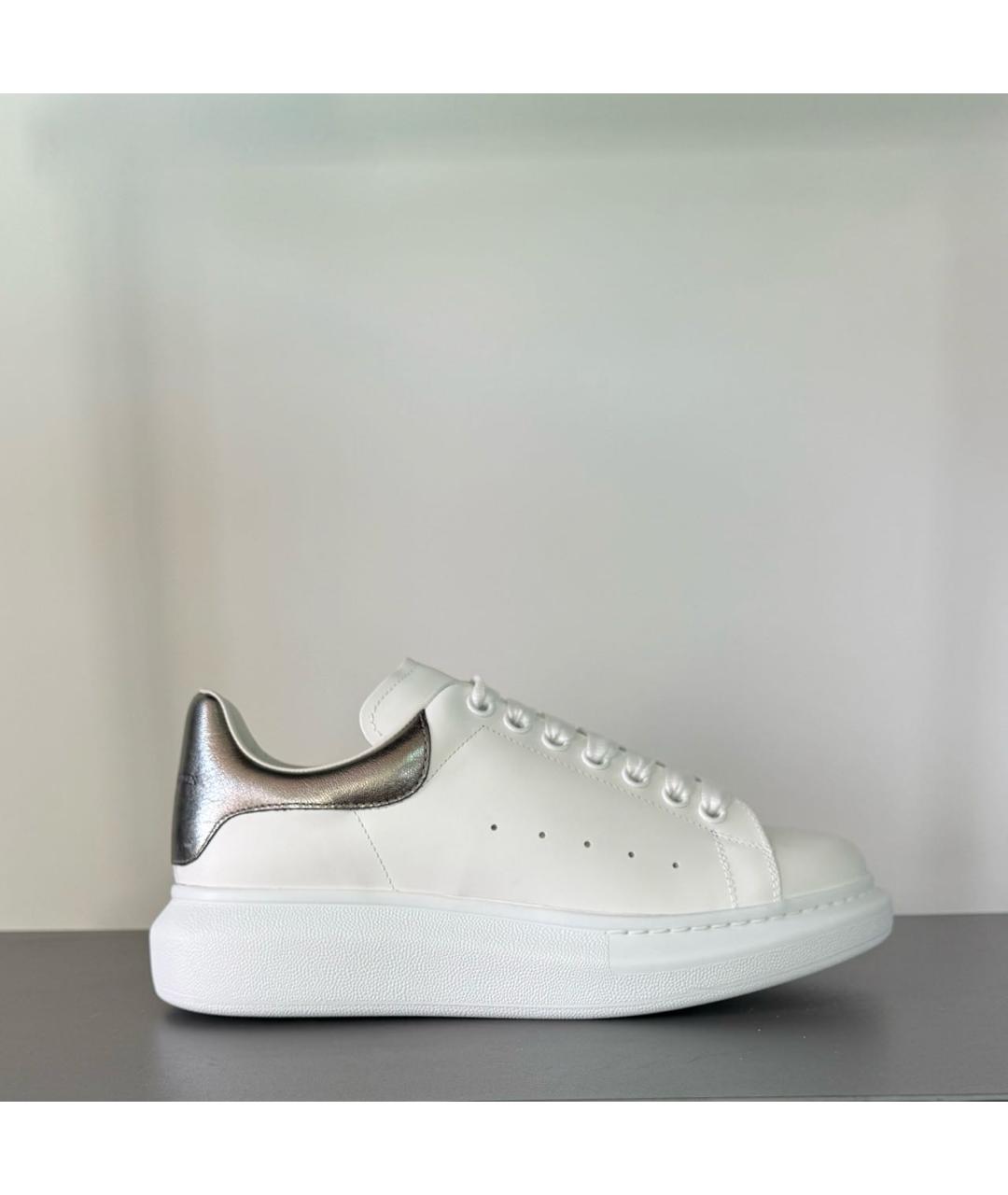 ALEXANDER MCQUEEN Белые кожаные кеды, фото 2