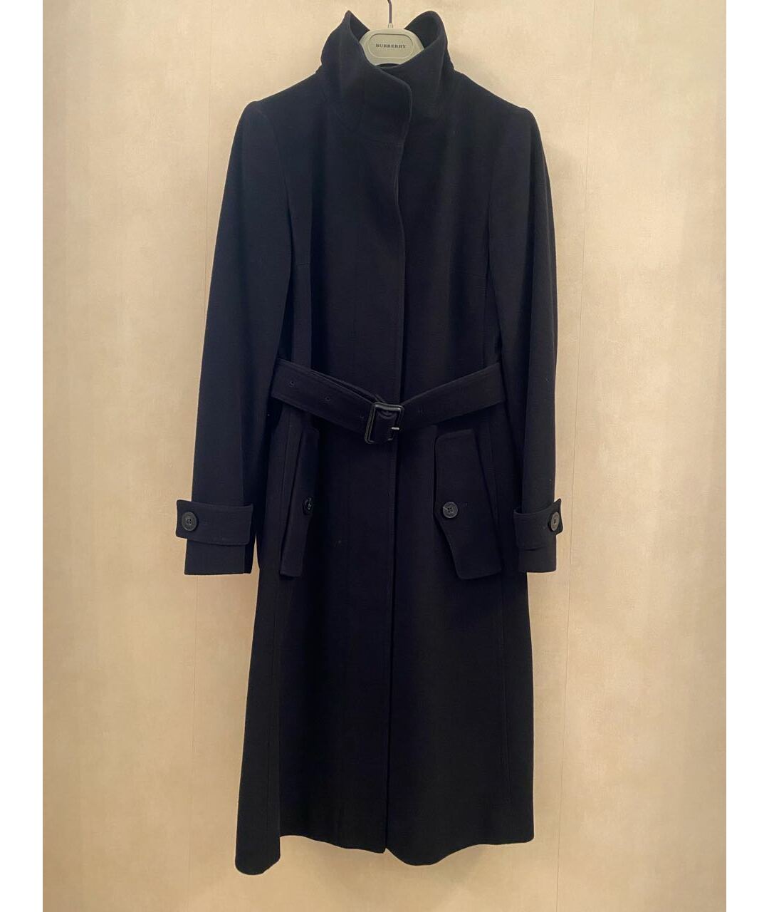 BURBERRY LONDON Черное шерстяное пальто, фото 5