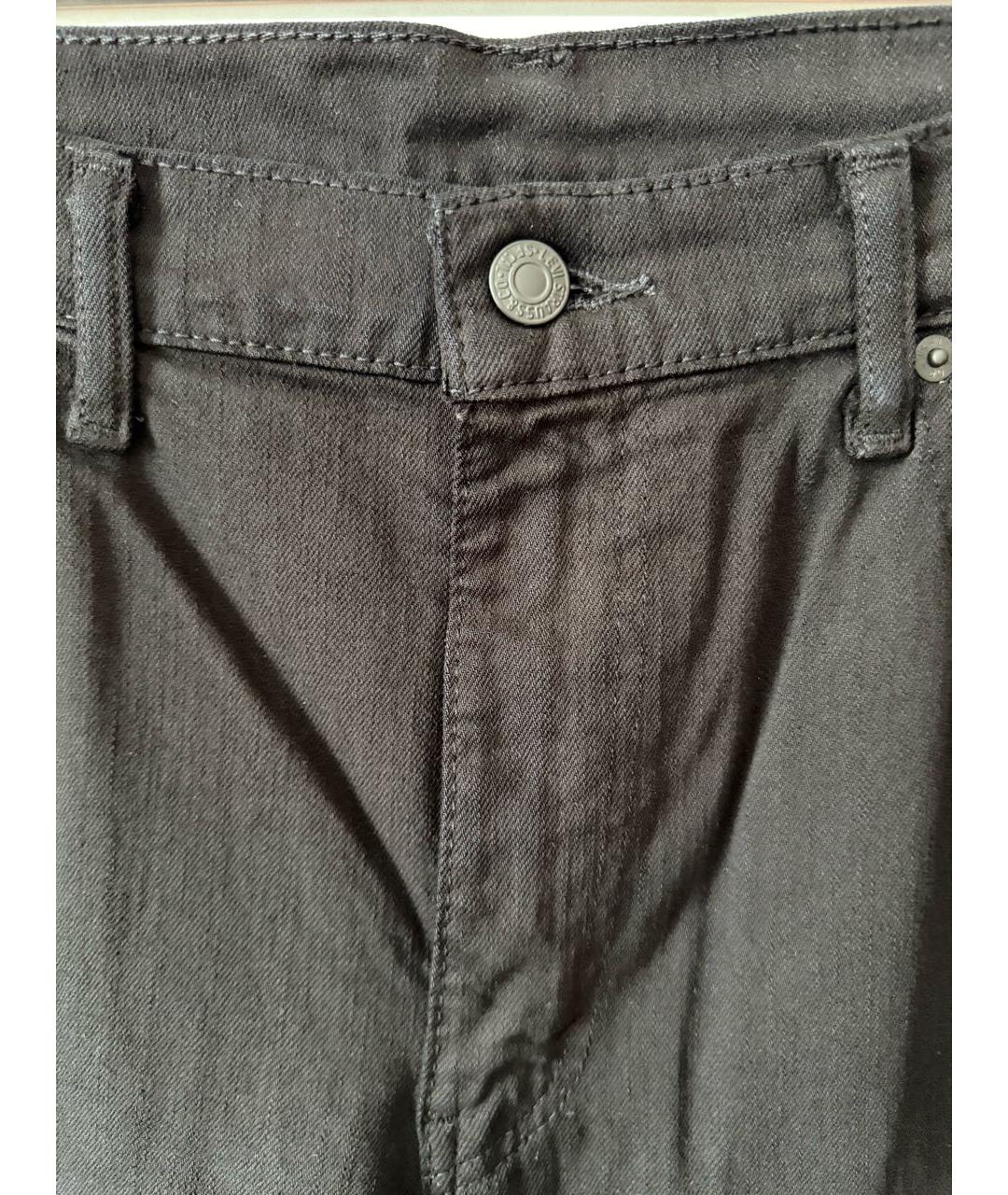LEVI'S Черные хлопковые прямые джинсы, фото 4