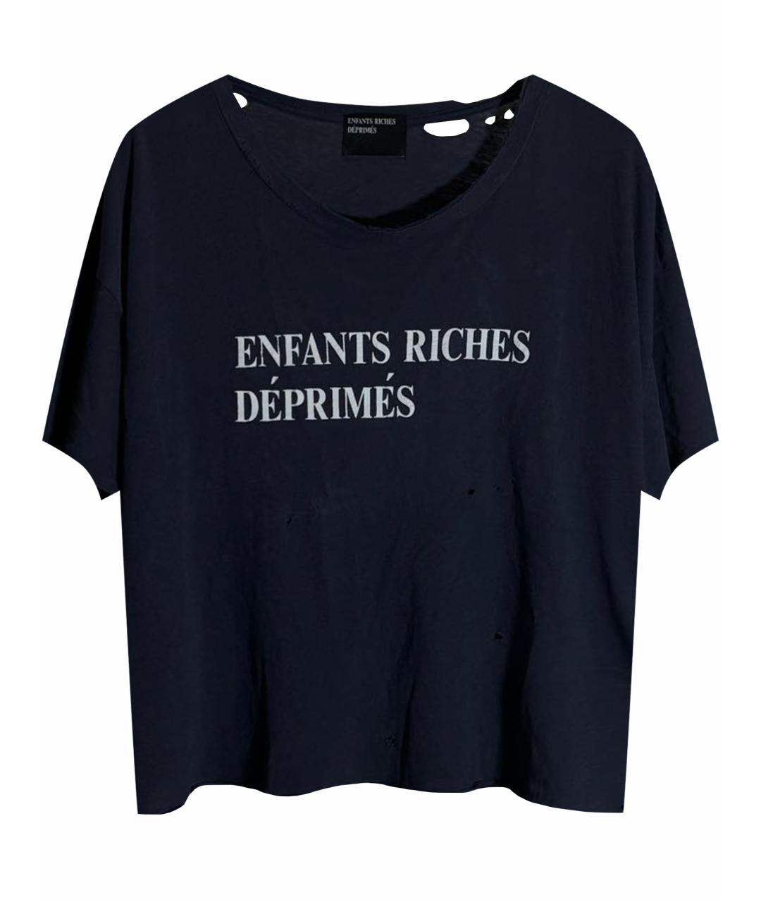 Enfants Riches Déprimés Темно-синяя хлопковая футболка, фото 1