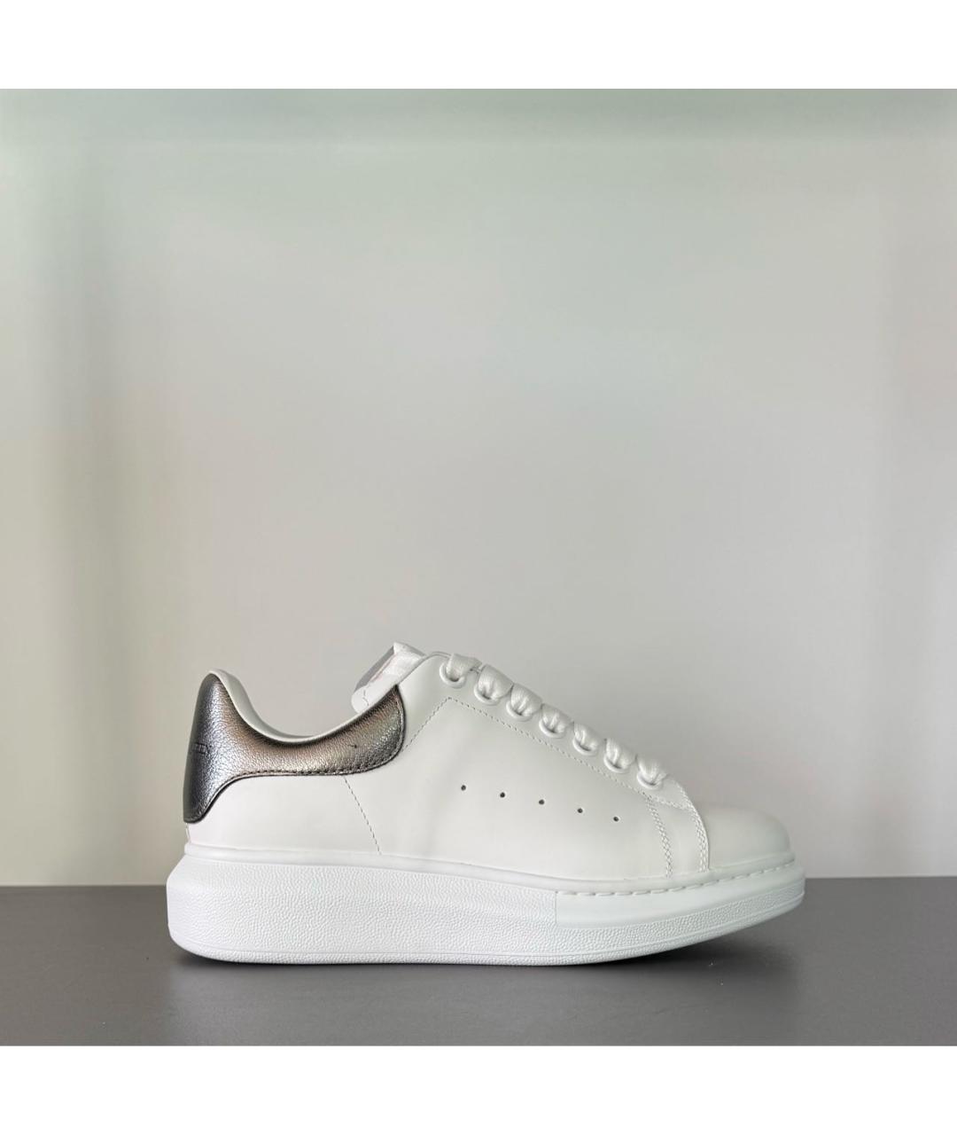 ALEXANDER MCQUEEN Белые кожаные кеды, фото 2