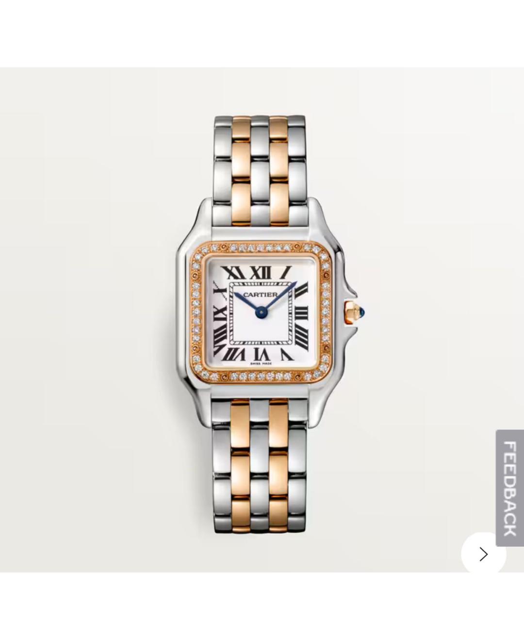 CARTIER Розовые часы из розового золота, фото 5