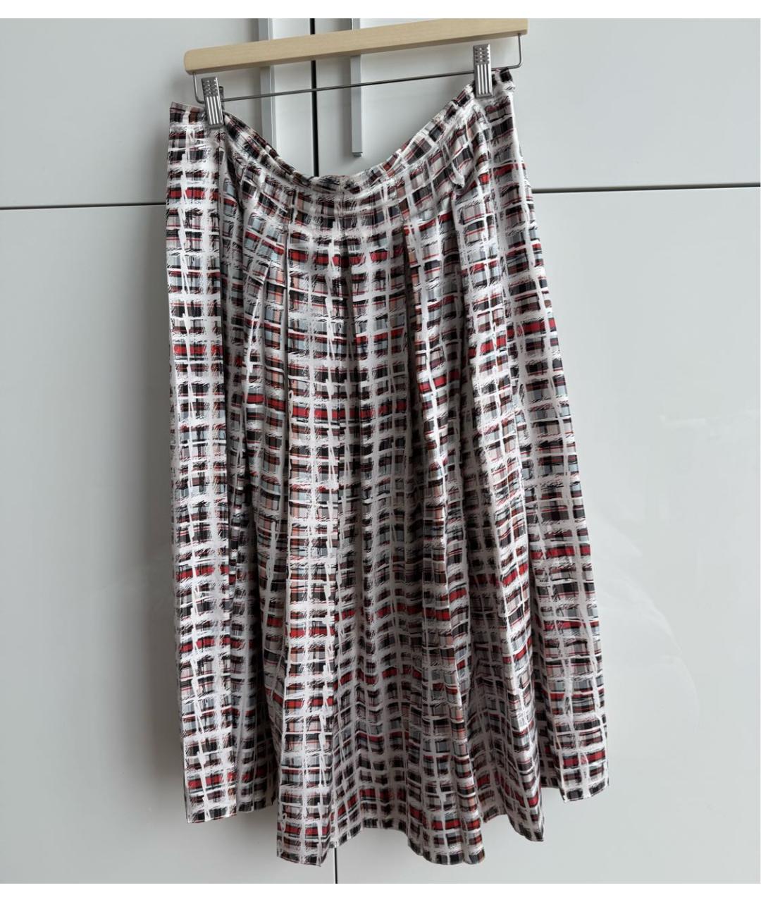 BURBERRY Шелковая юбка миди, фото 6