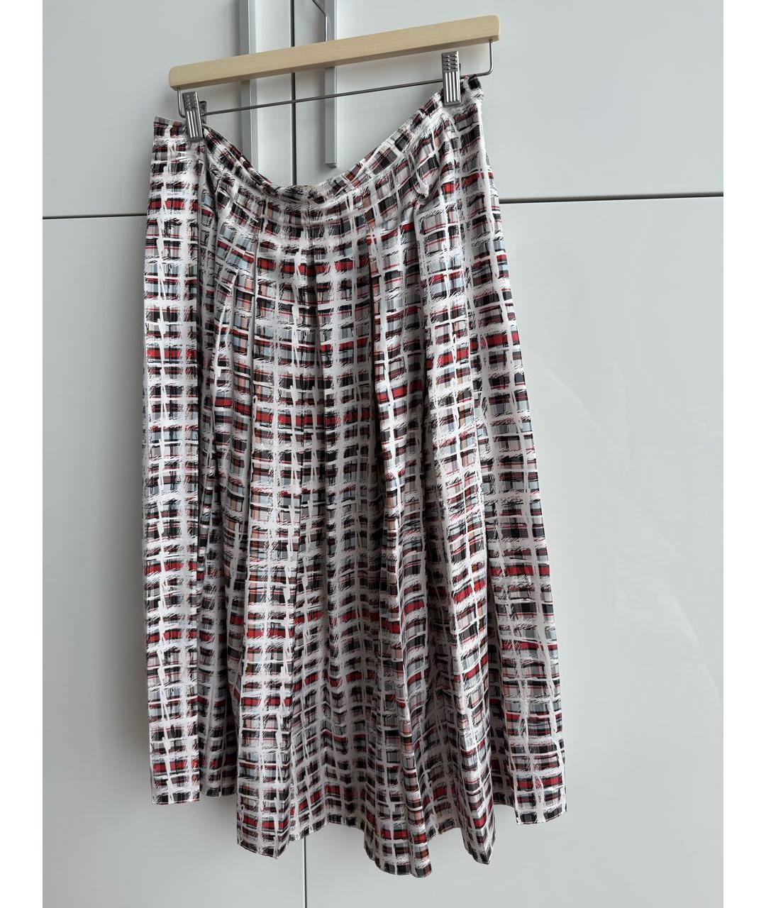 BURBERRY Шелковая юбка миди, фото 2