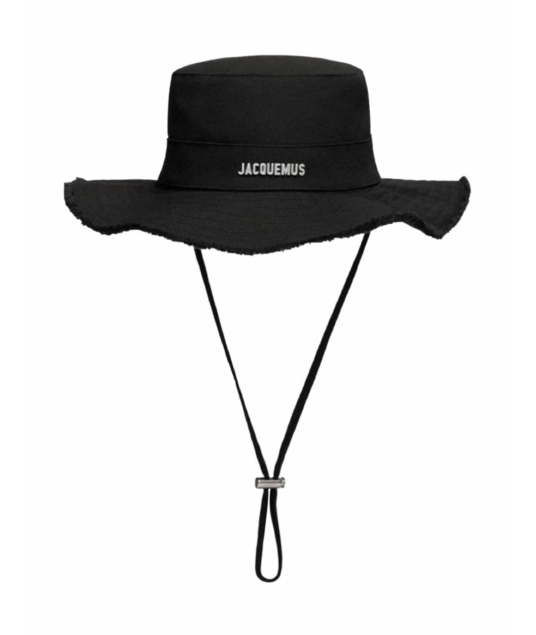 JACQUEMUS Черная хлопковая панама, фото 1