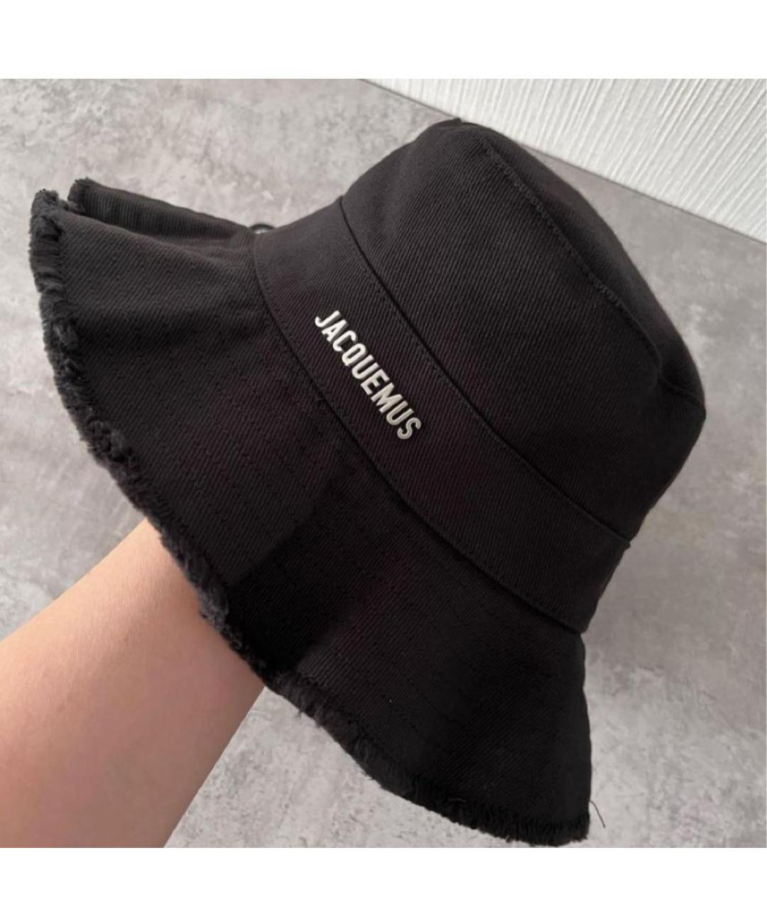 JACQUEMUS Черная хлопковая панама, фото 2