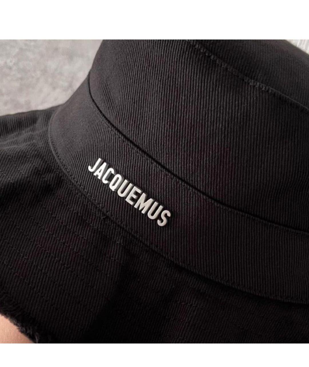 JACQUEMUS Черная хлопковая панама, фото 7