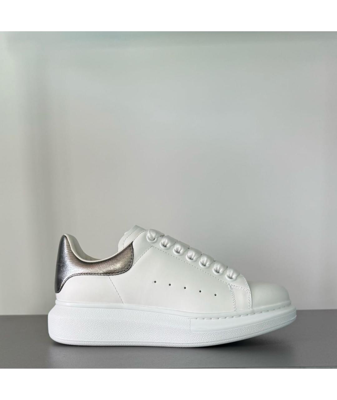 ALEXANDER MCQUEEN Белые кожаные кеды, фото 2
