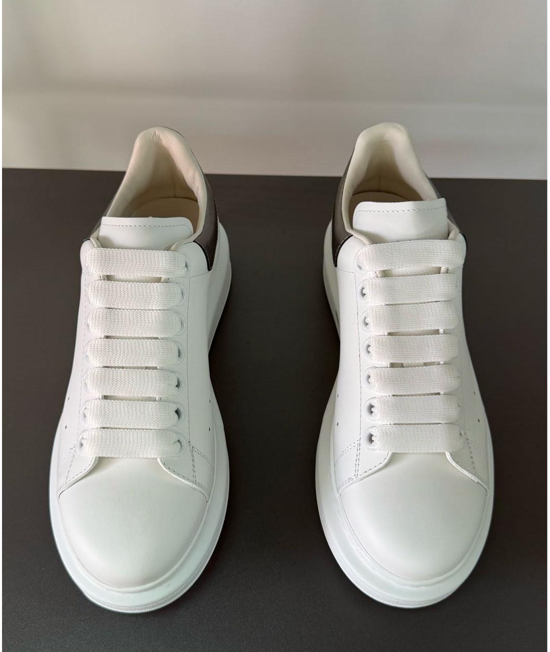 ALEXANDER MCQUEEN Белые кожаные кеды, фото 3