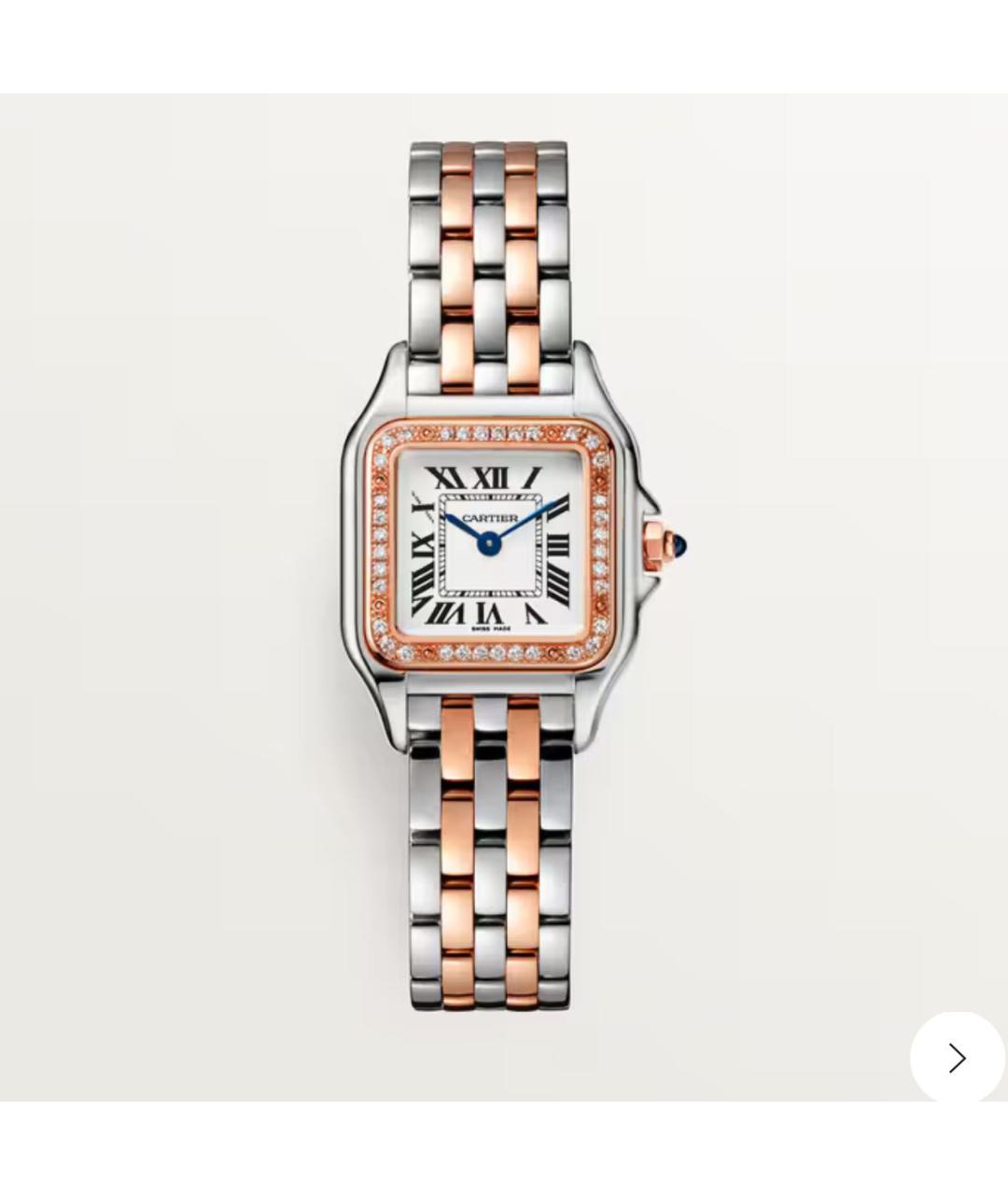 CARTIER Розовые часы из розового золота, фото 5