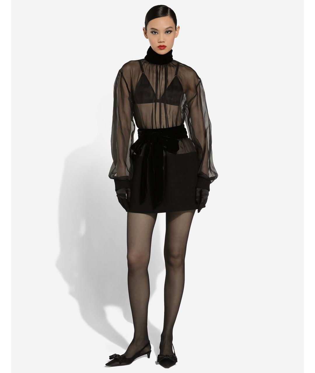 DOLCE&GABBANA Черное коктейльное платье, фото 2