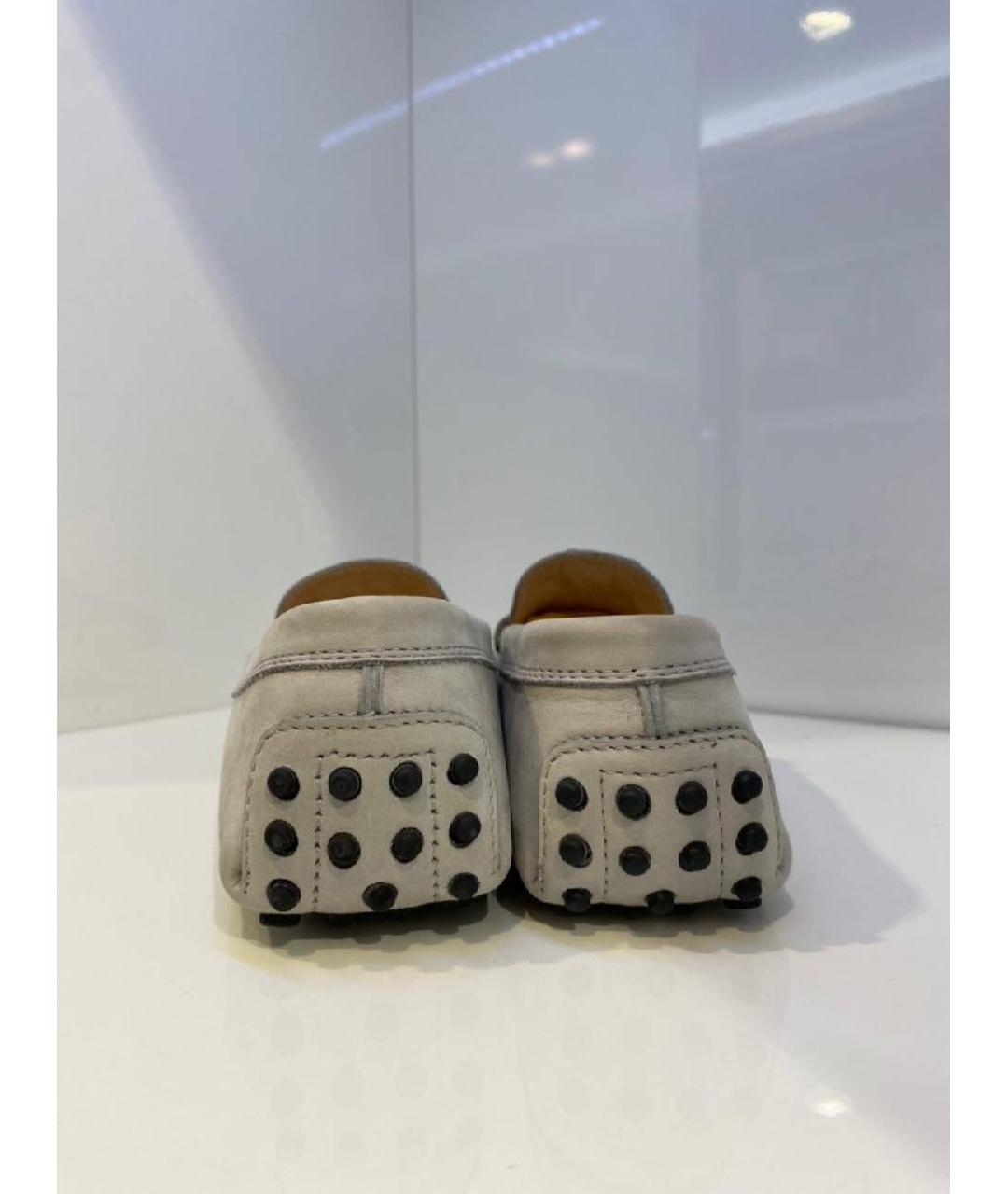 TOD'S Серые мокасины, фото 2