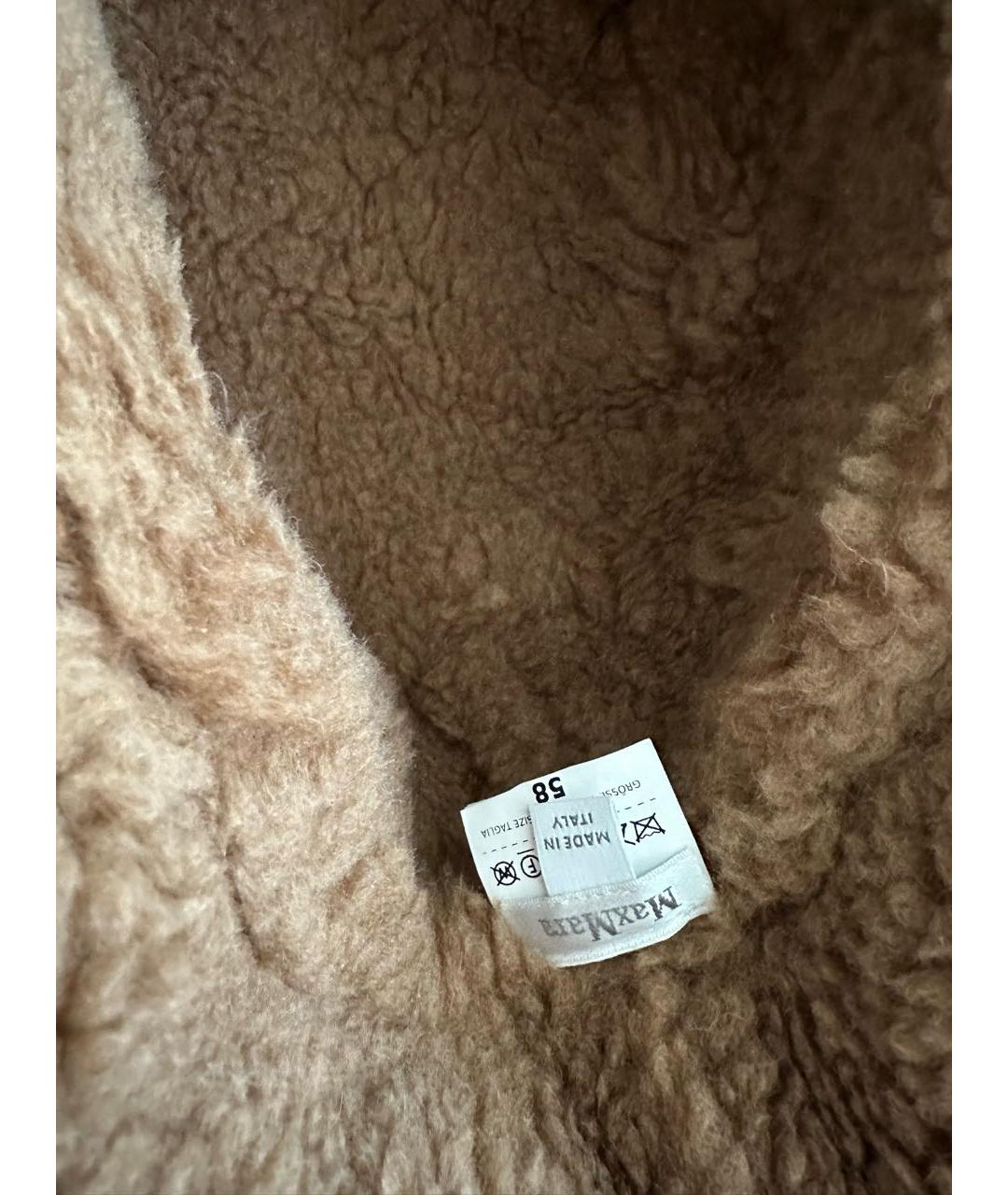 MAX MARA Коричневая шерстяная панама, фото 3