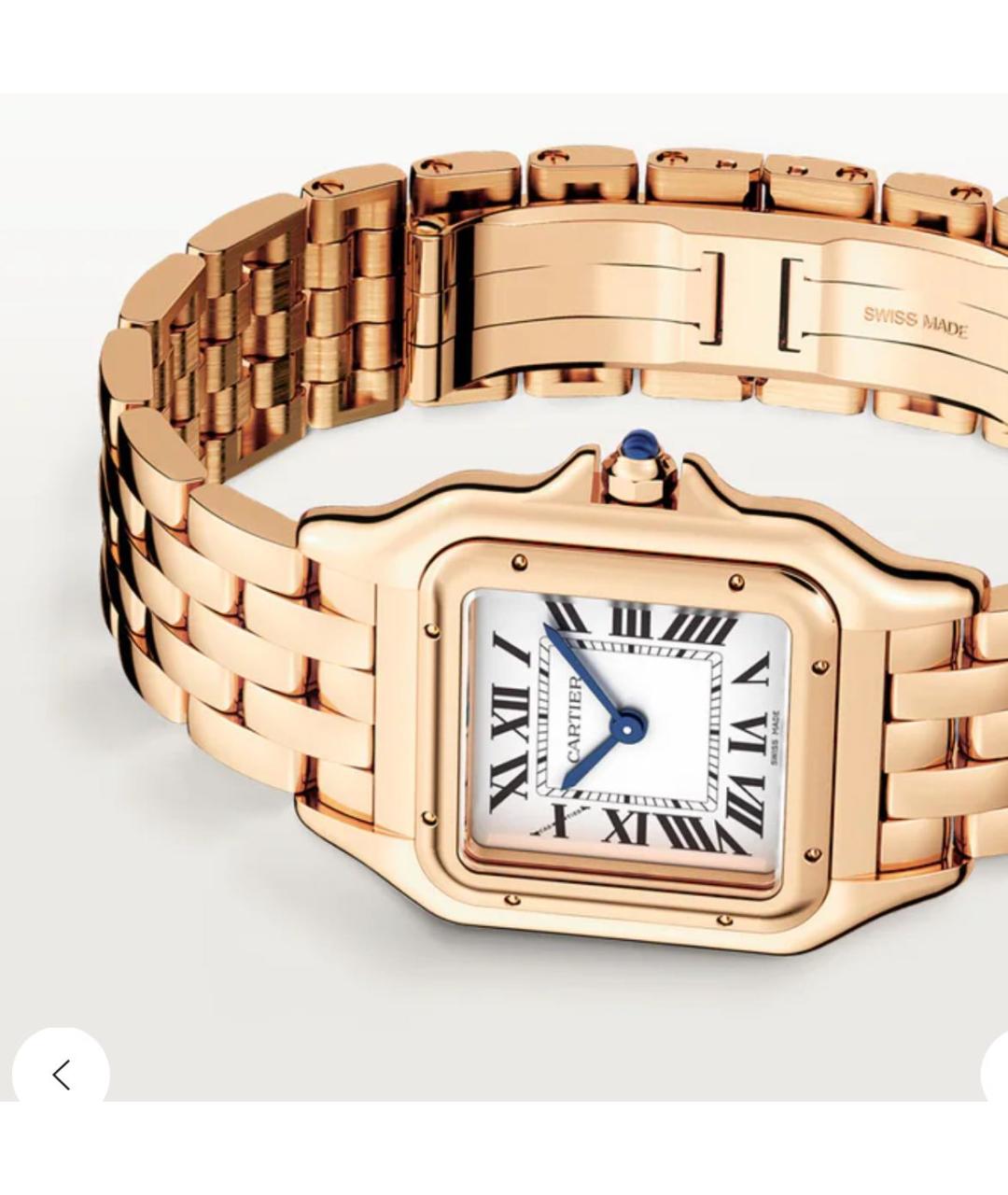 CARTIER Розовые часы из розового золота, фото 4