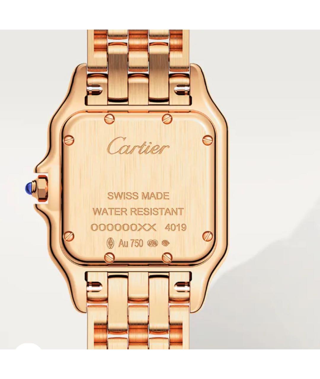 CARTIER Розовые часы из розового золота, фото 3
