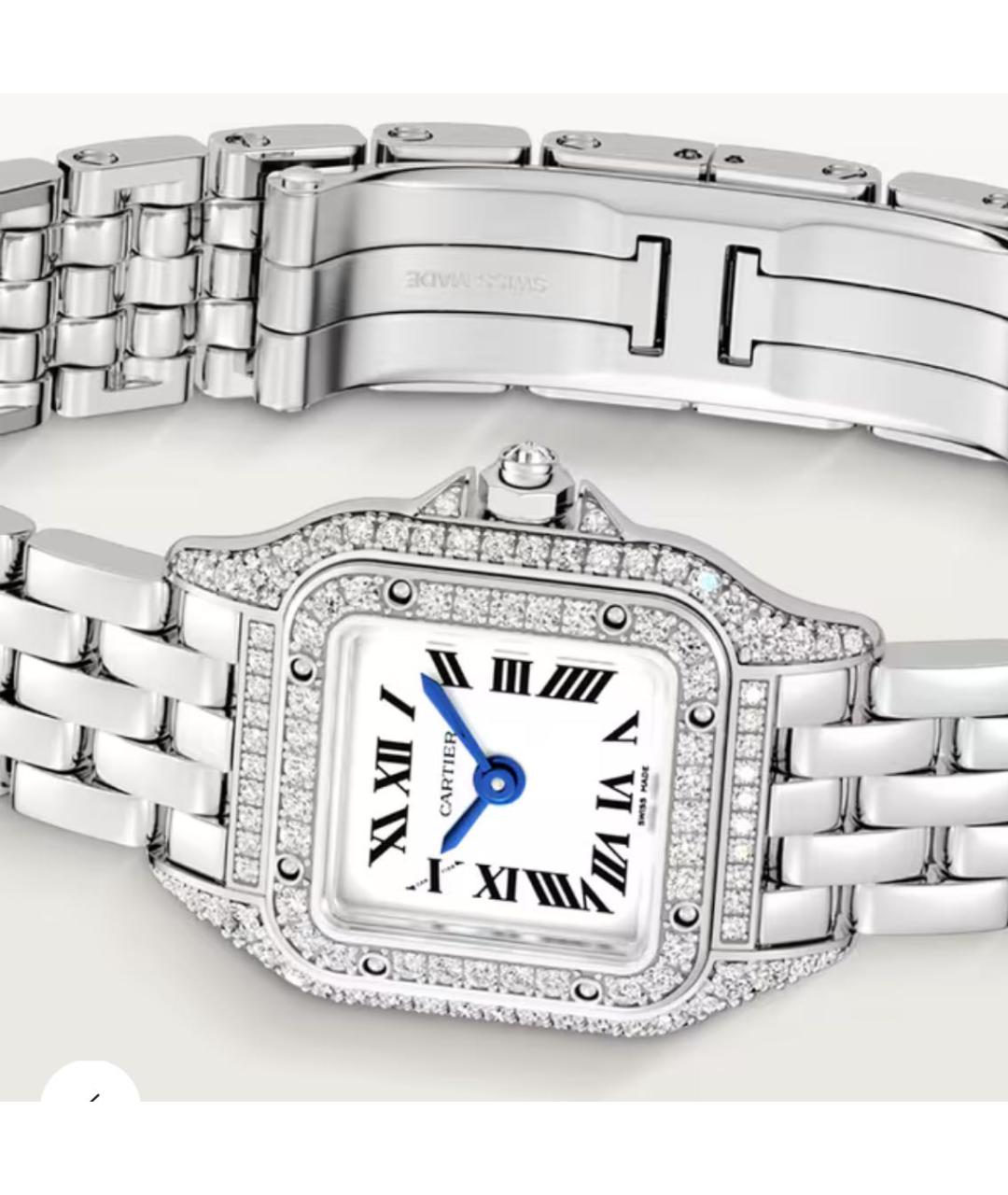 CARTIER Серебряные часы из белого золота, фото 3