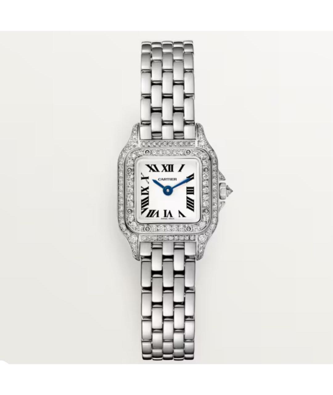 CARTIER Серебряные часы из белого золота, фото 4