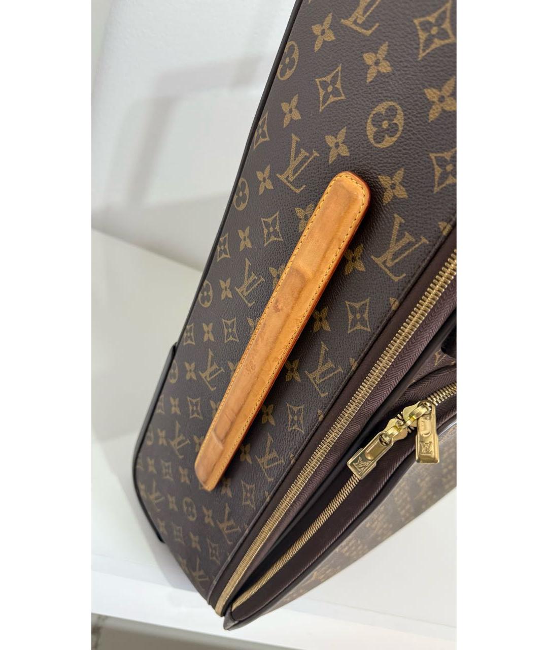 LOUIS VUITTON Коричневый чемодан, фото 7