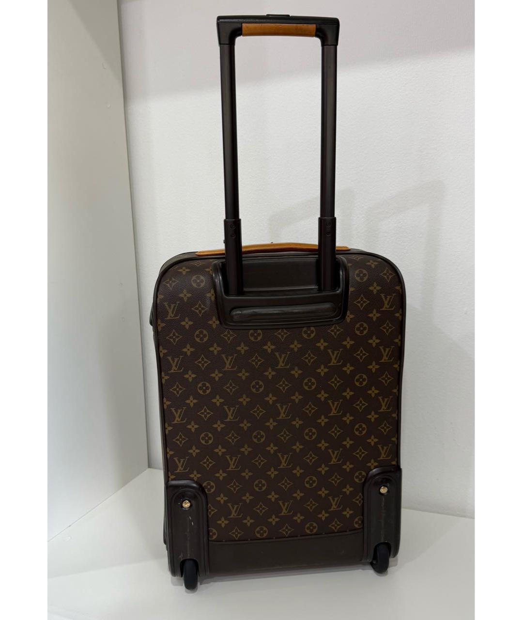 LOUIS VUITTON Коричневый чемодан, фото 3