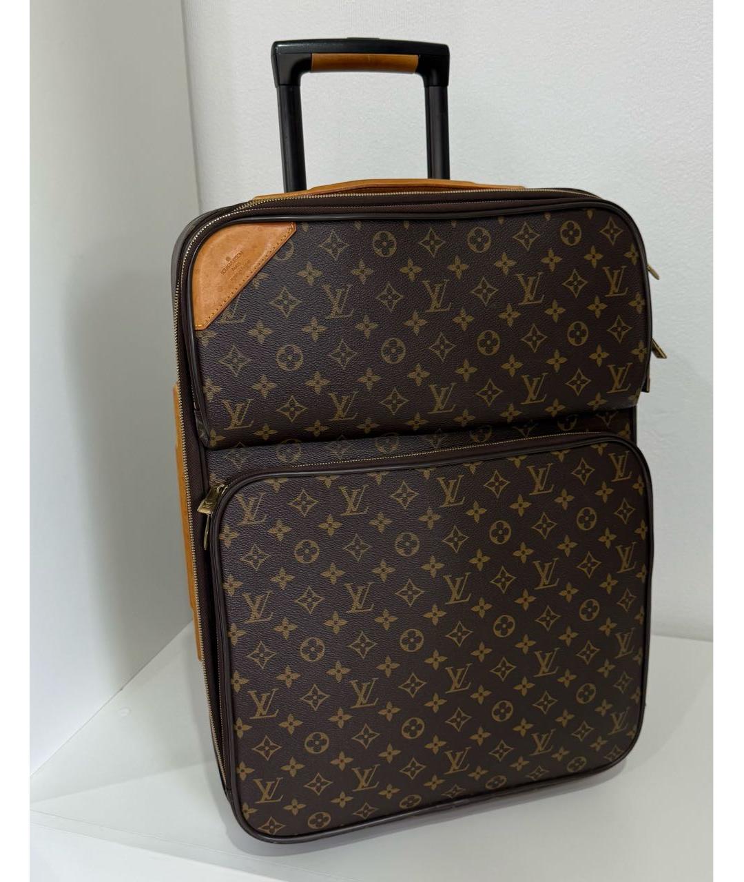 LOUIS VUITTON Коричневый чемодан, фото 2