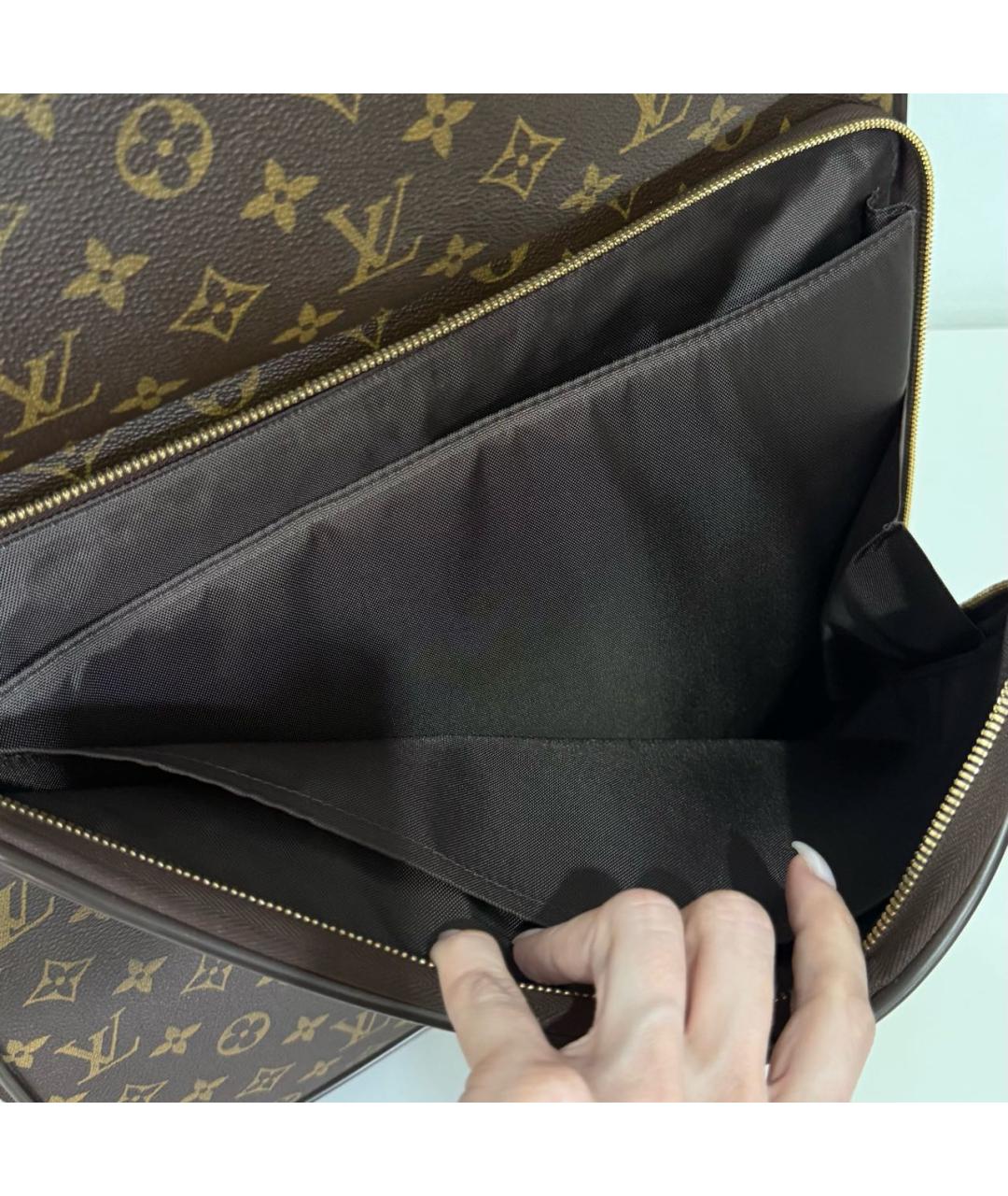LOUIS VUITTON Коричневый чемодан, фото 6