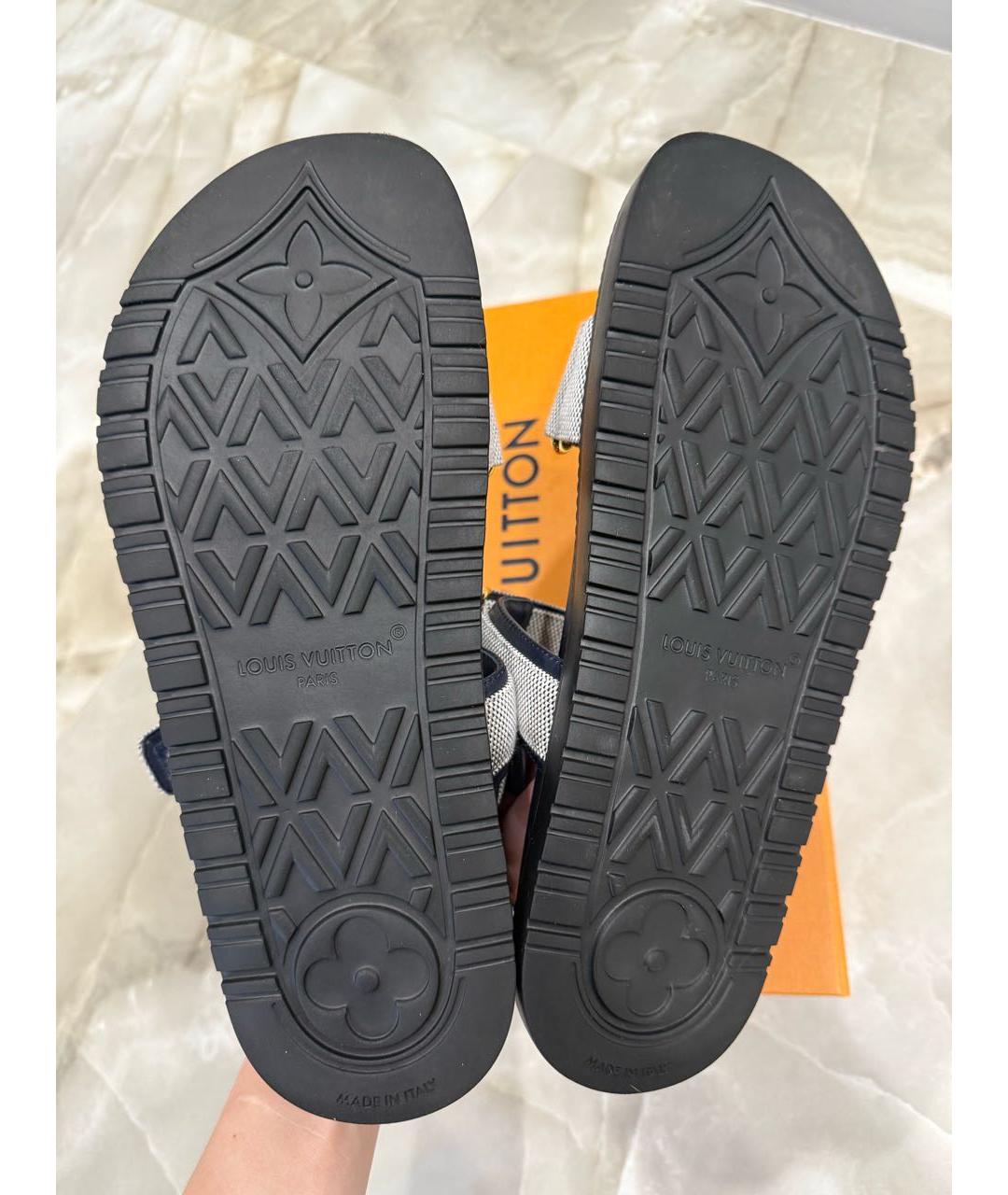 LOUIS VUITTON Синие сандалии, фото 5