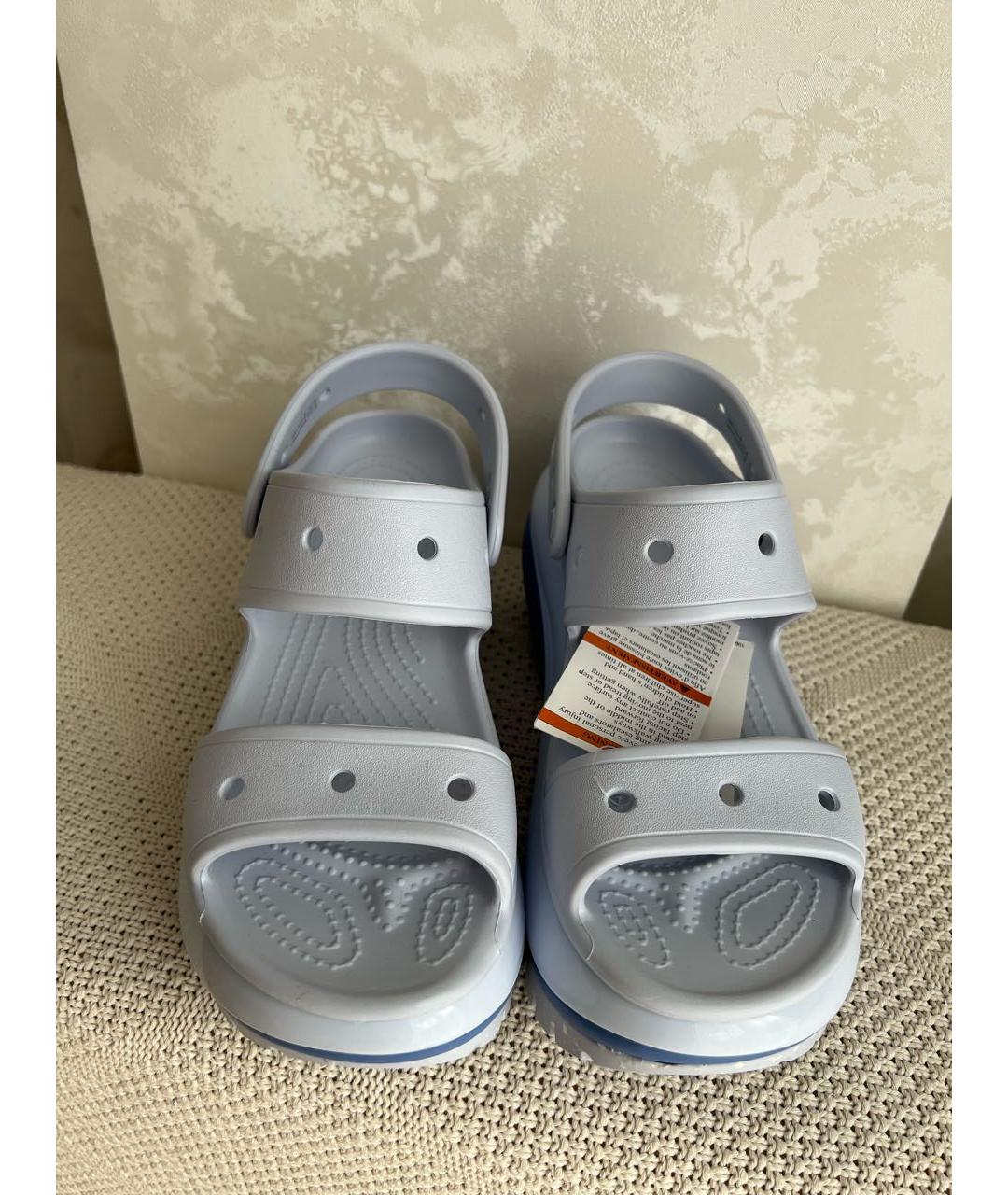 CROCS Голубые резиновые сандалии, фото 2
