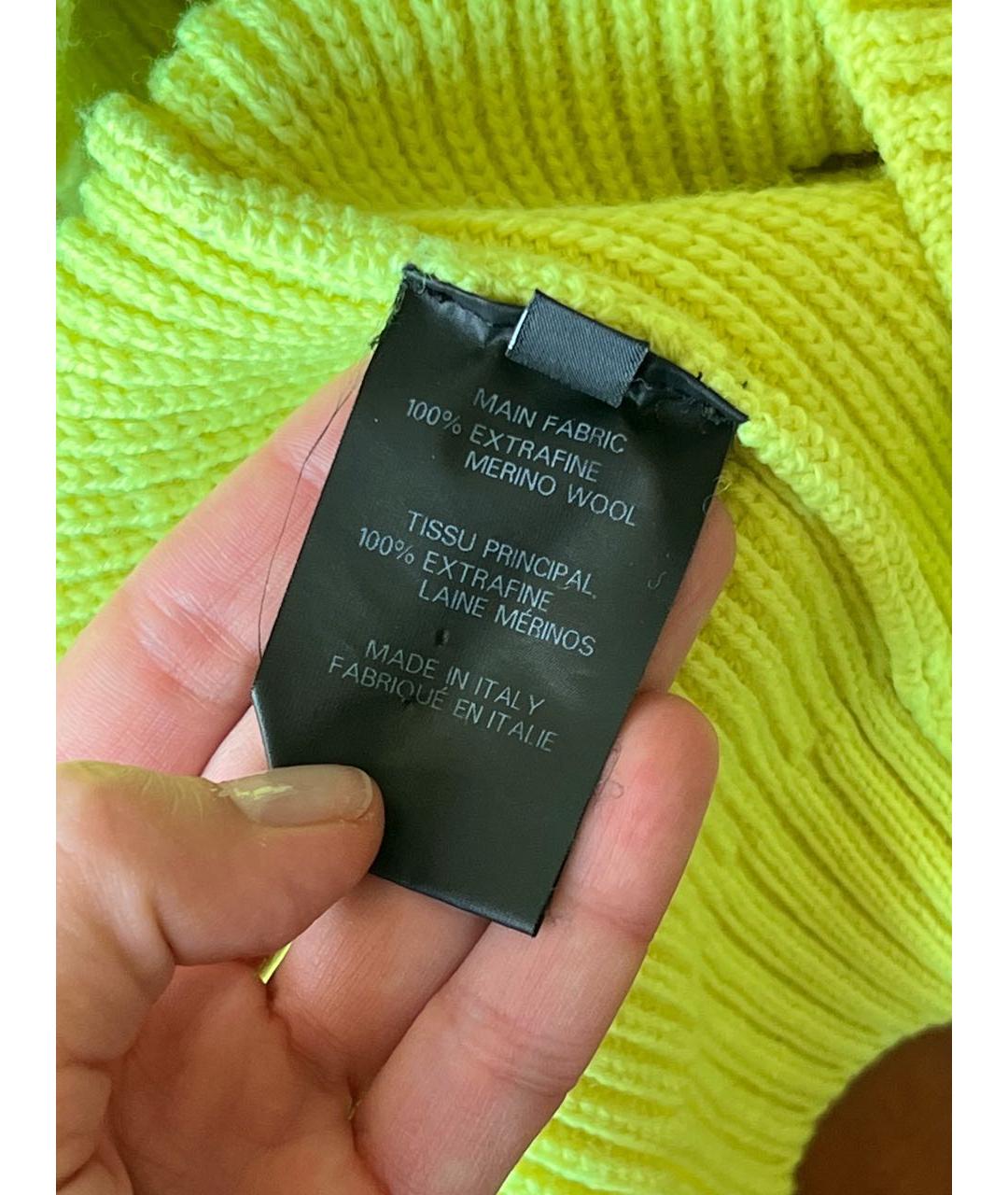 VETEMENTS Салатовый шерстяной джемпер / свитер, фото 4