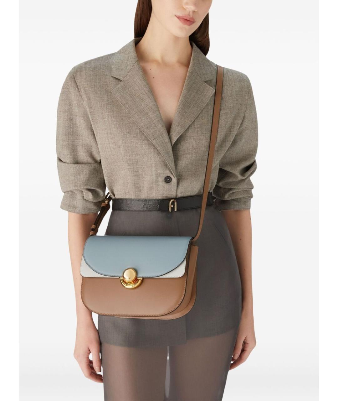 FURLA Мульти кожаная сумка через плечо, фото 2